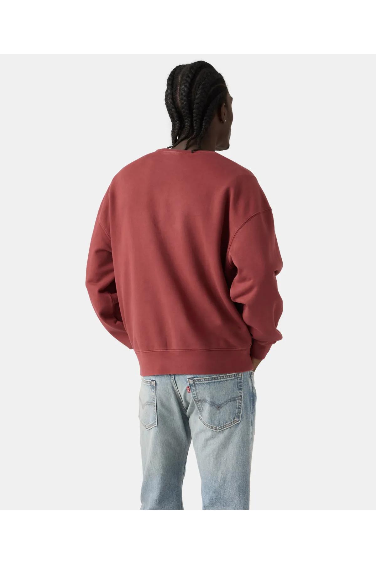 Levi's Erkek Grafik Desenli Bisiklet Yaka Bordo Sweatshirt - 005PK-0002 - Levi's - 005PK-0002