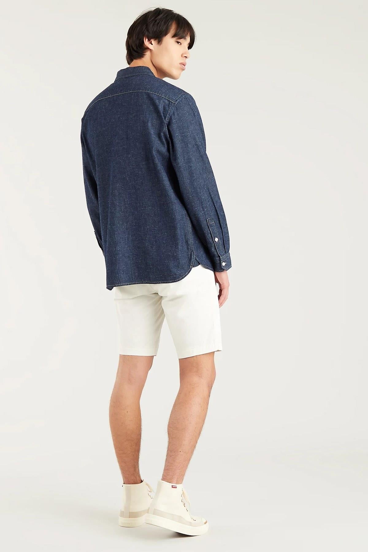 Levi's Erkek Jackson Worker Cotton Koyu Mavi Kot Gömlek - 19573-0135 - Levi's - 1957301350