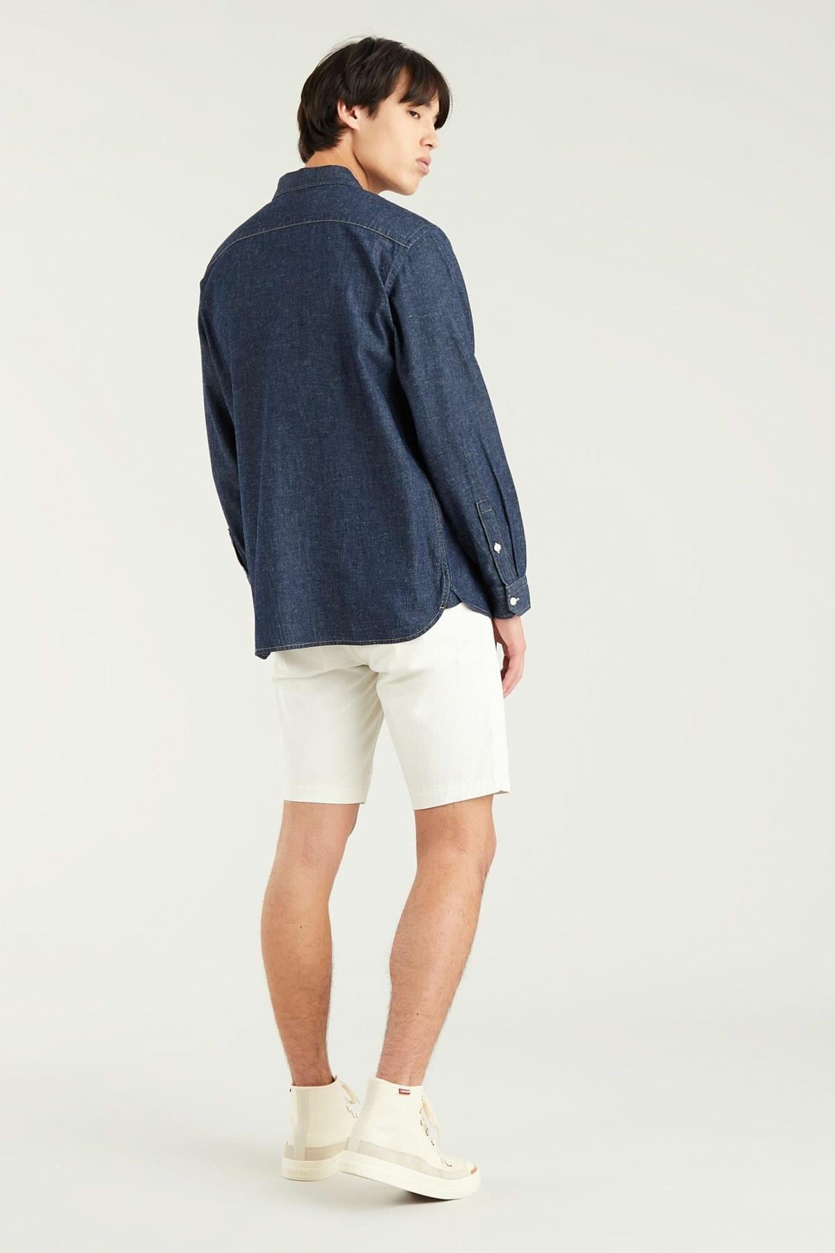 Levi's Erkek Jackson Worker Cotton Koyu Mavi Kot Gömlek - 19573-0135 - Levi's - 1957301350