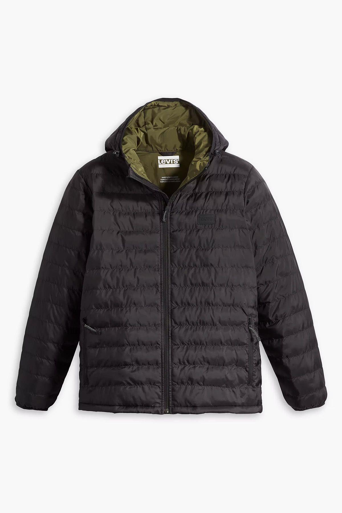 Levi's Erkek Kapüşonlu Fermuarlı Regular Fit Şişme Mont - A5622-0000 - Levi's - A5622-0000