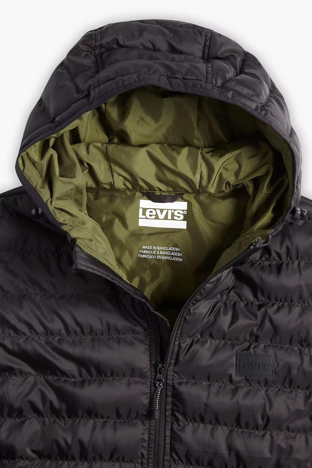 Levi's Erkek Kapüşonlu Fermuarlı Regular Fit Şişme Mont - A5622-0000 - Levi's - A5622-0000