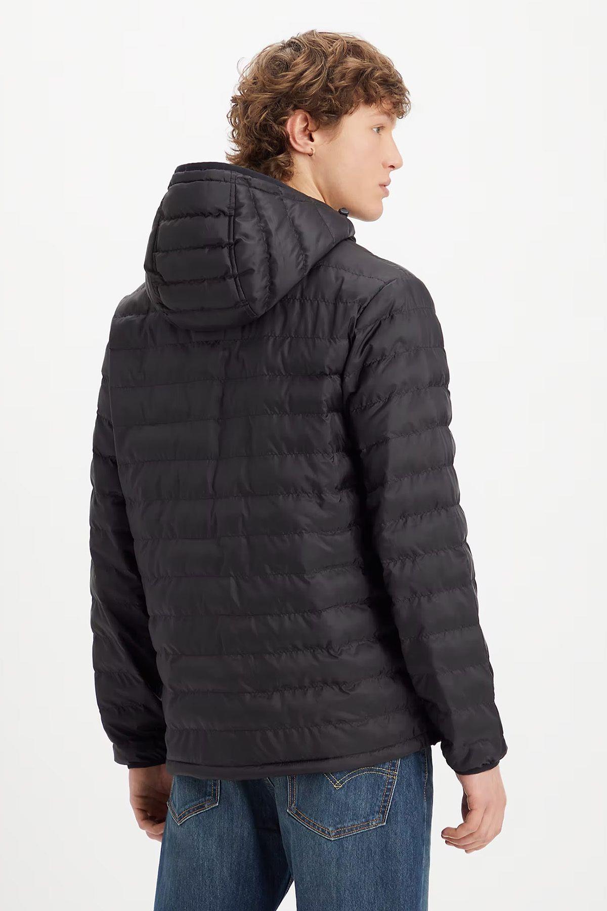Levi's Erkek Kapüşonlu Fermuarlı Regular Fit Şişme Mont - A5622-0000 - Levi's - A5622-0000
