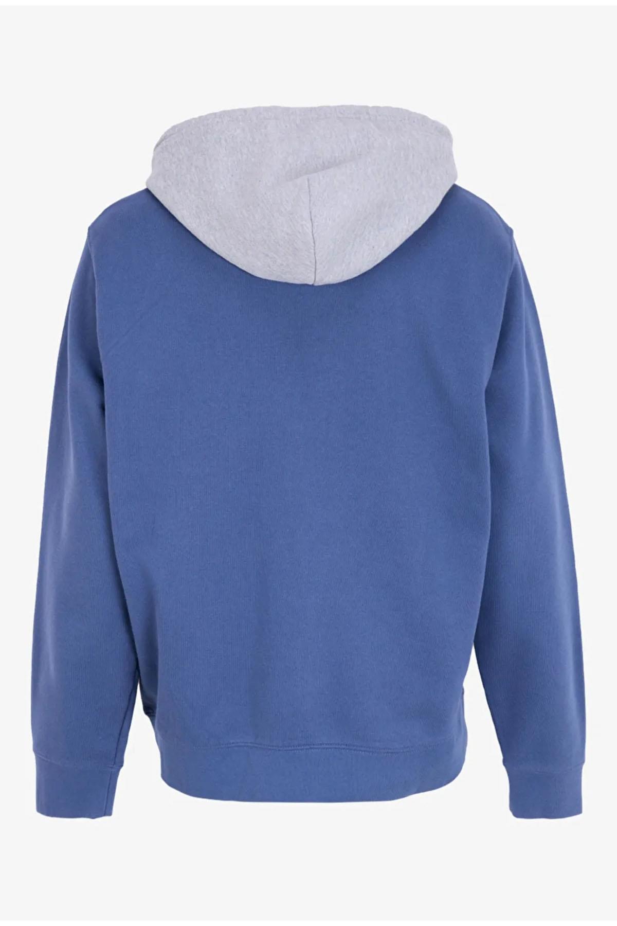 Levi's Erkek Kapüşonlu Mavi Sweatshirt - 001TV-0001 - Levi's - 001TV-0001