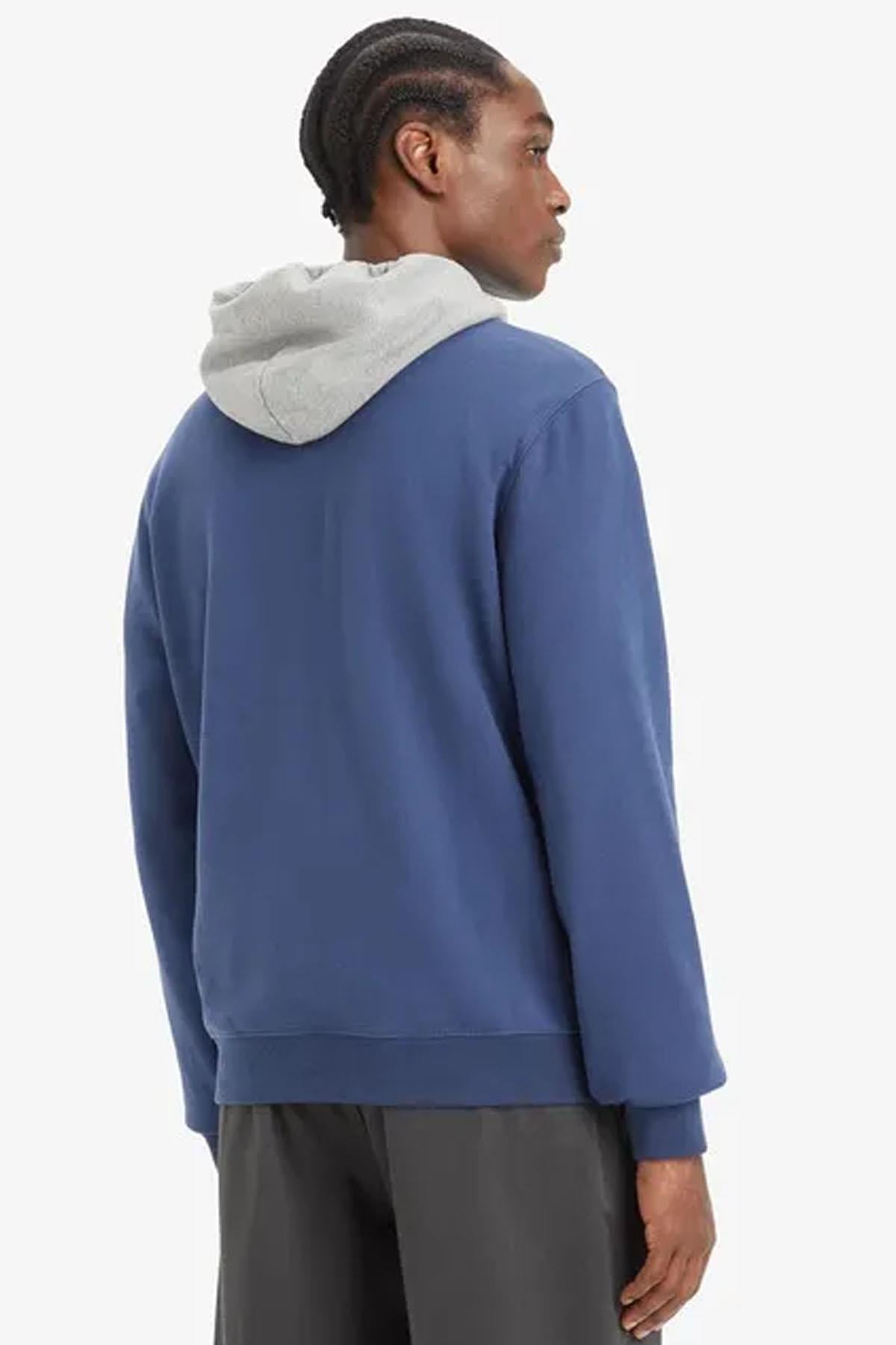 Levi's Erkek Kapüşonlu Mavi Sweatshirt - 001TV-0001 - Levi's - 001TV-0001