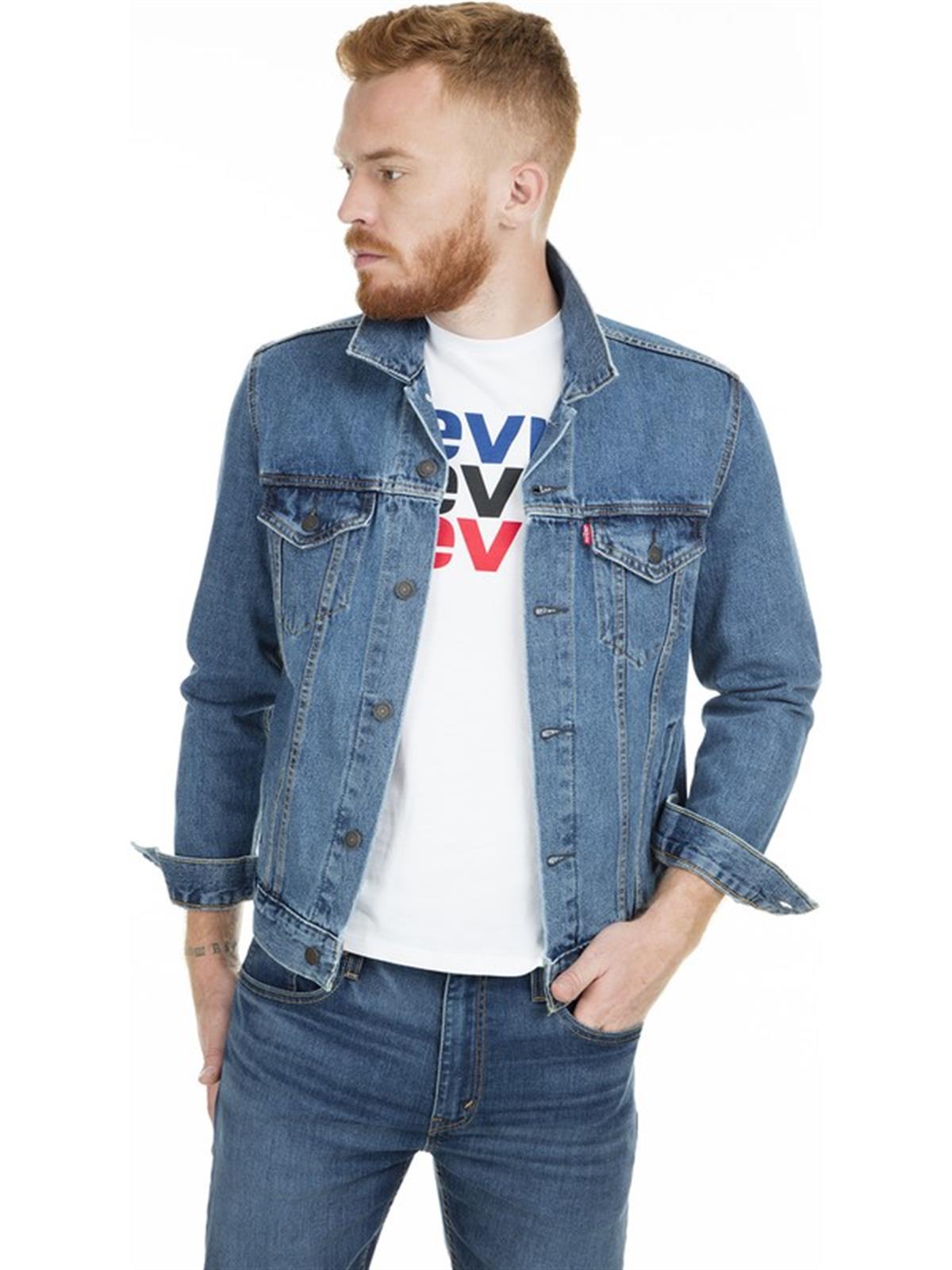 Levi's Erkek Kot Ceket Jean Jacket - 72334-0130 - Levi's - 72334-0130