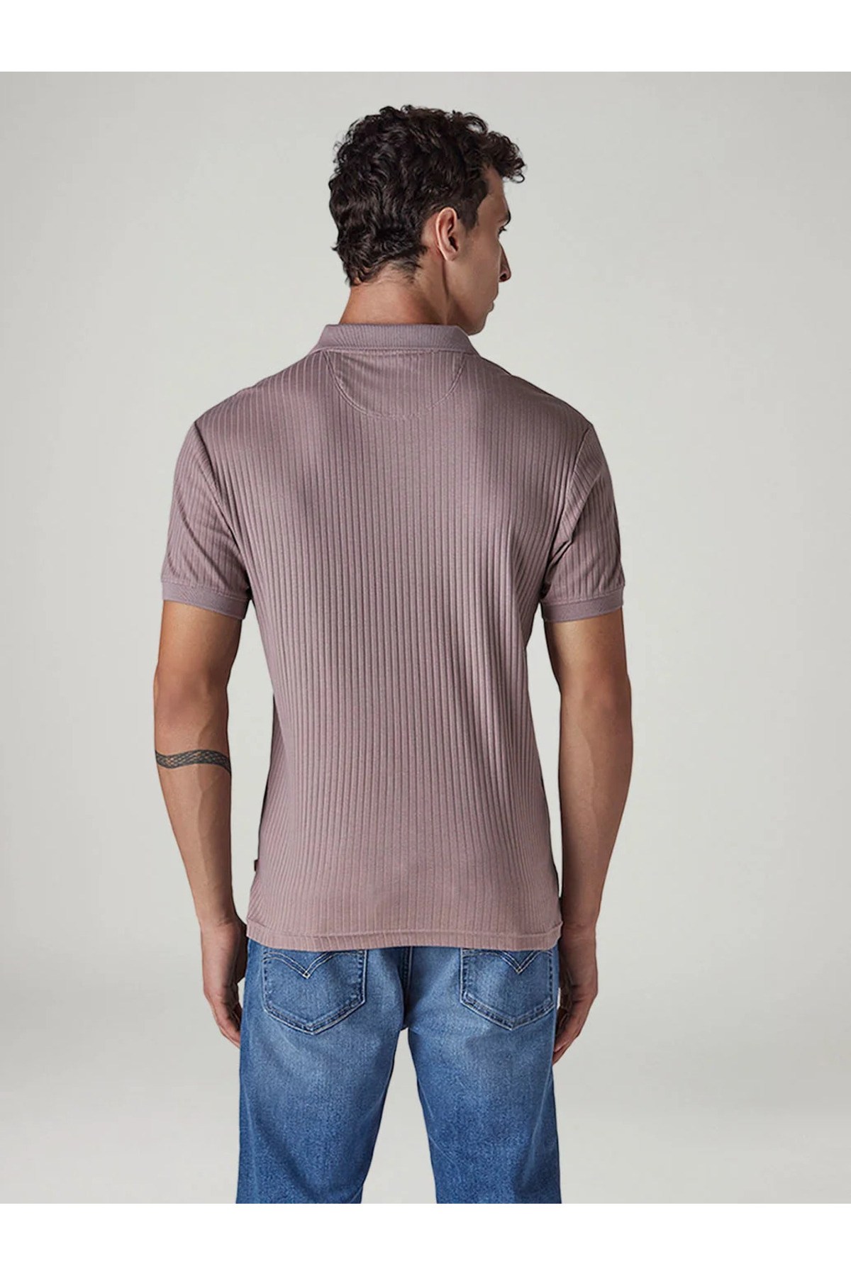Levi's Erkek Mor Dokulu Fitilli Polo Tişört-004LX-0013 - Levi's - 004LX-0013