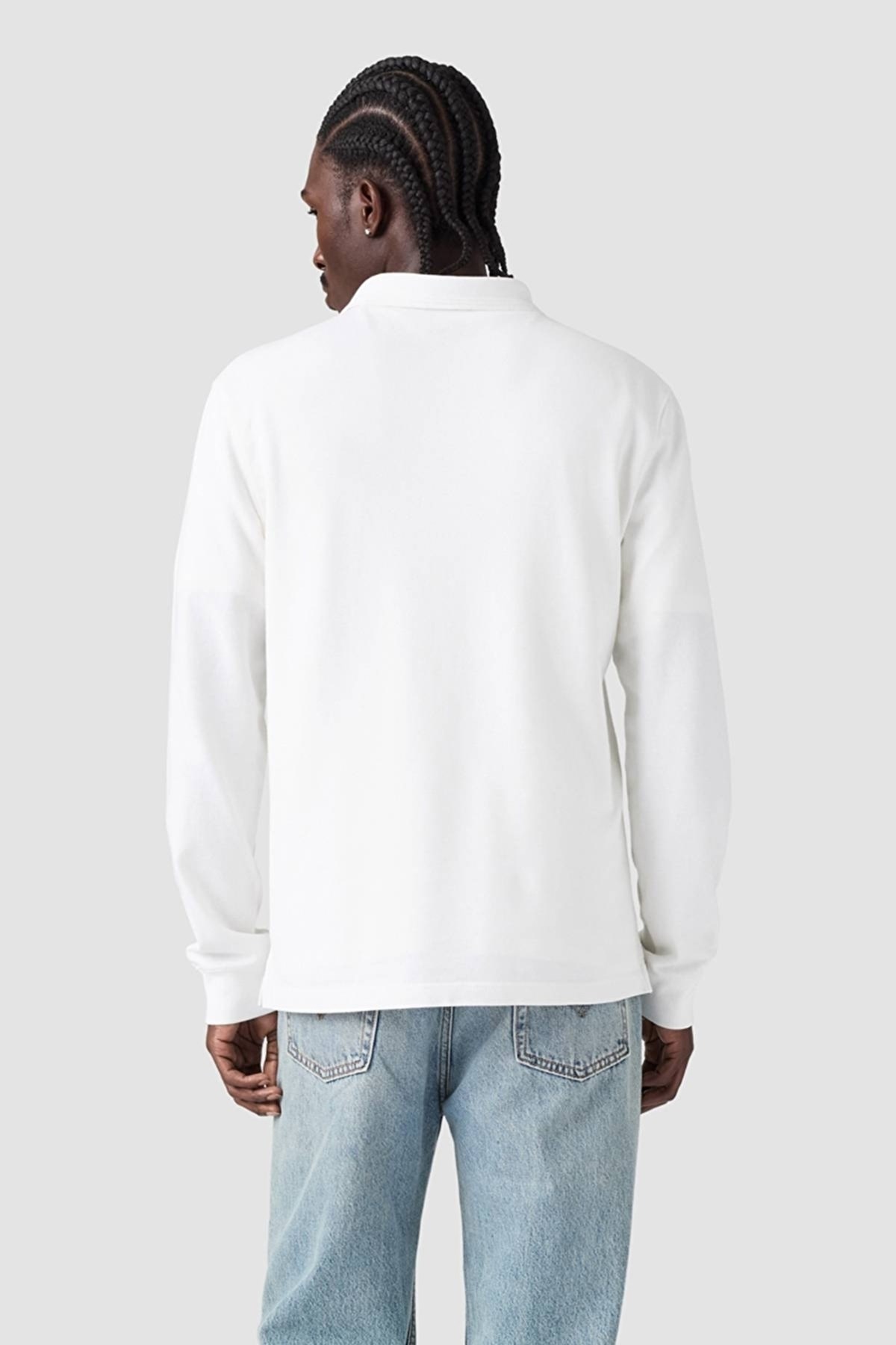 Levi's ERKEK  ORIGINAL BEYAZ UZUN KOLLU POLO YAKA BEYAZ SWEATSHİRT - 00AUT-0000 - Levi's - 00AUT- 0000