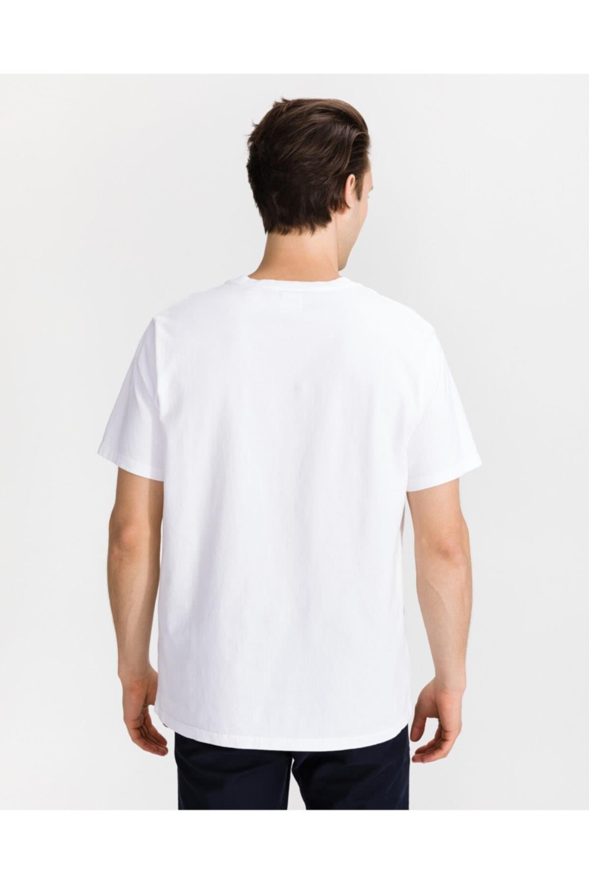 Levi's Erkek Original Housemark T-shirt Beyaz A2084-0000 - Levi's - A2084-0000