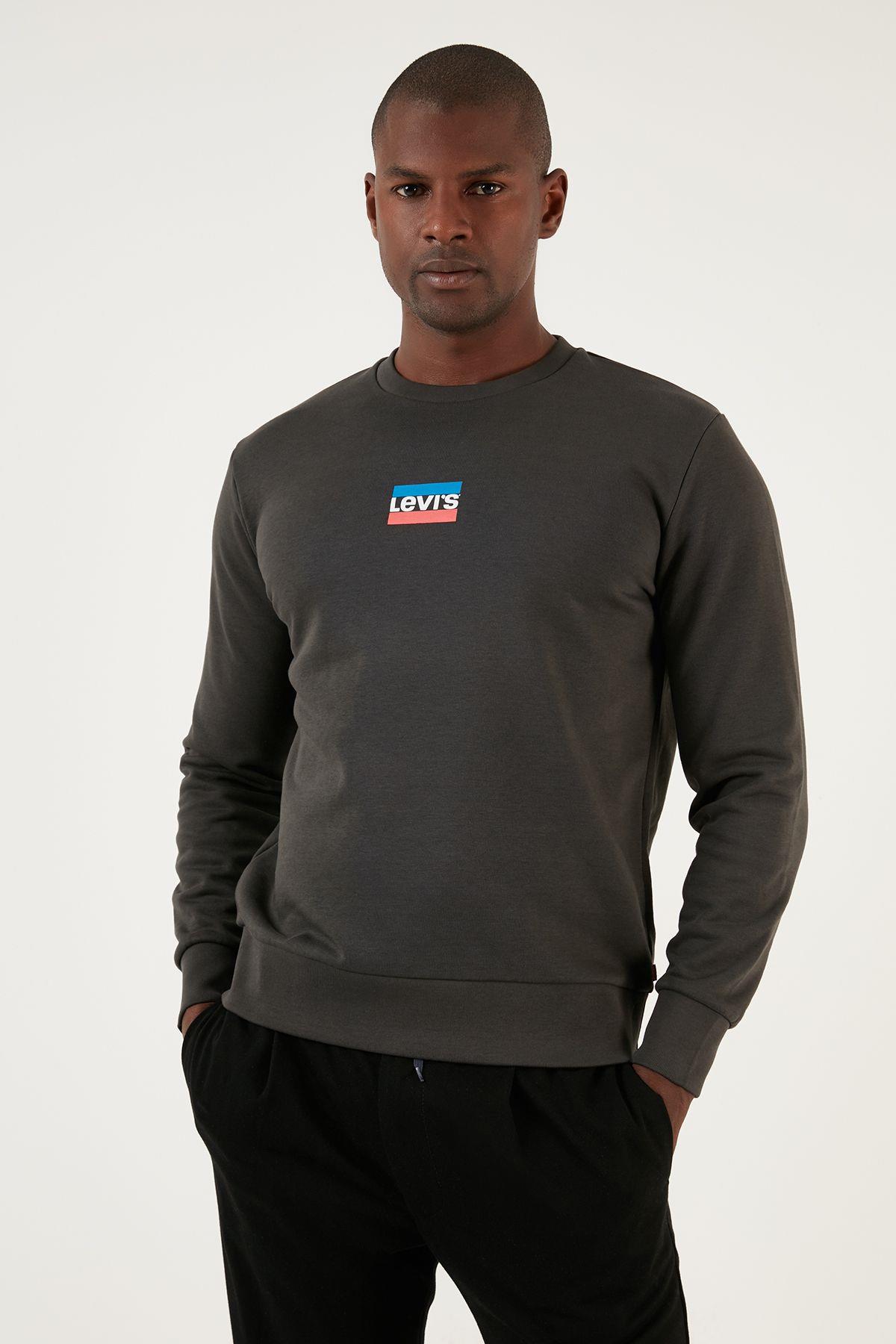 Levi's Erkek Pamuklu Regular Fit Bisiklet Yaka Sweat Erkek Sweatshirt - A2824 - Levi's - A2824-0007