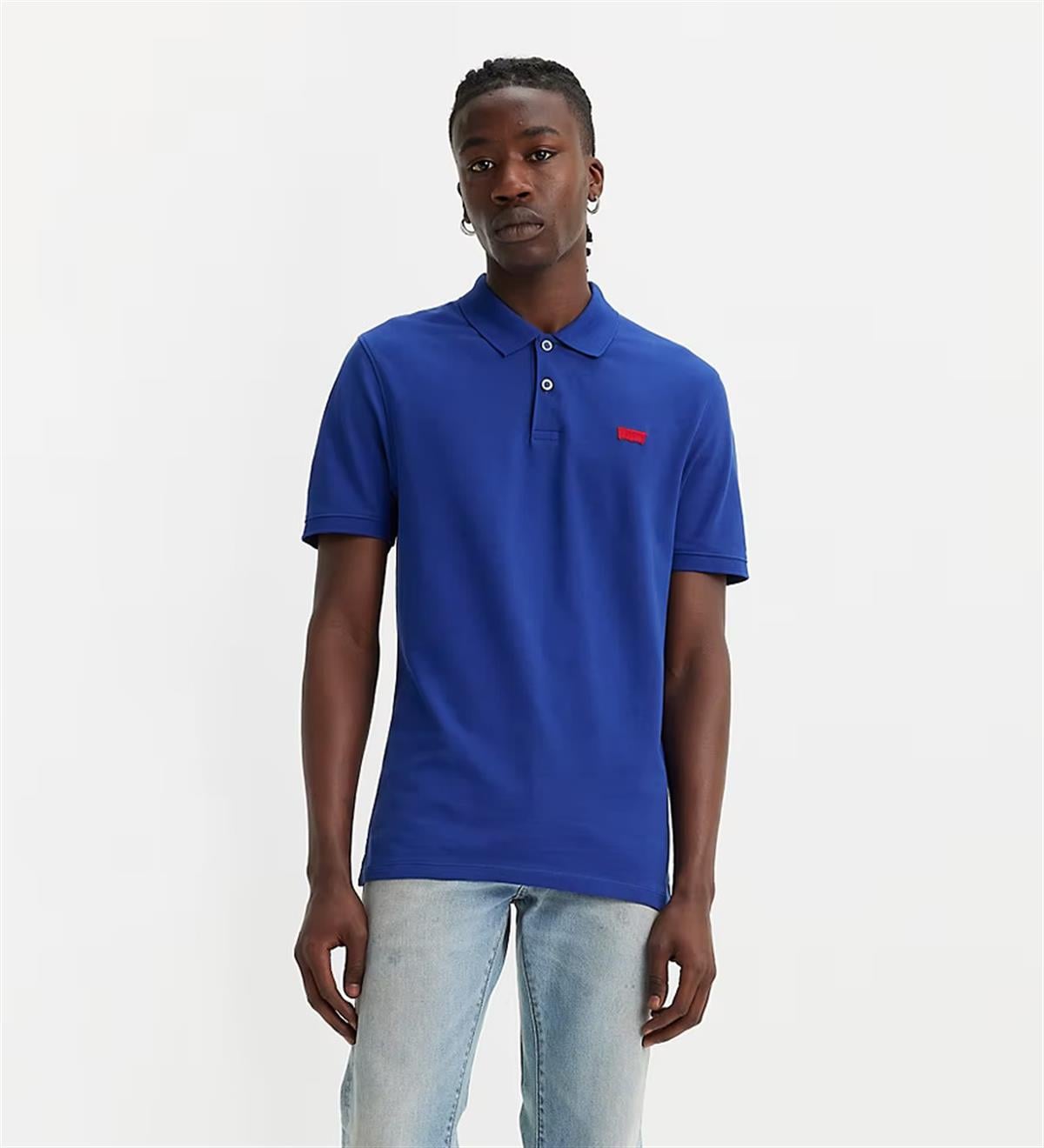 Levi's Erkek Polo Yaka Lacivert T-shirt - A4842-0021 - Levi's - A4842-0021