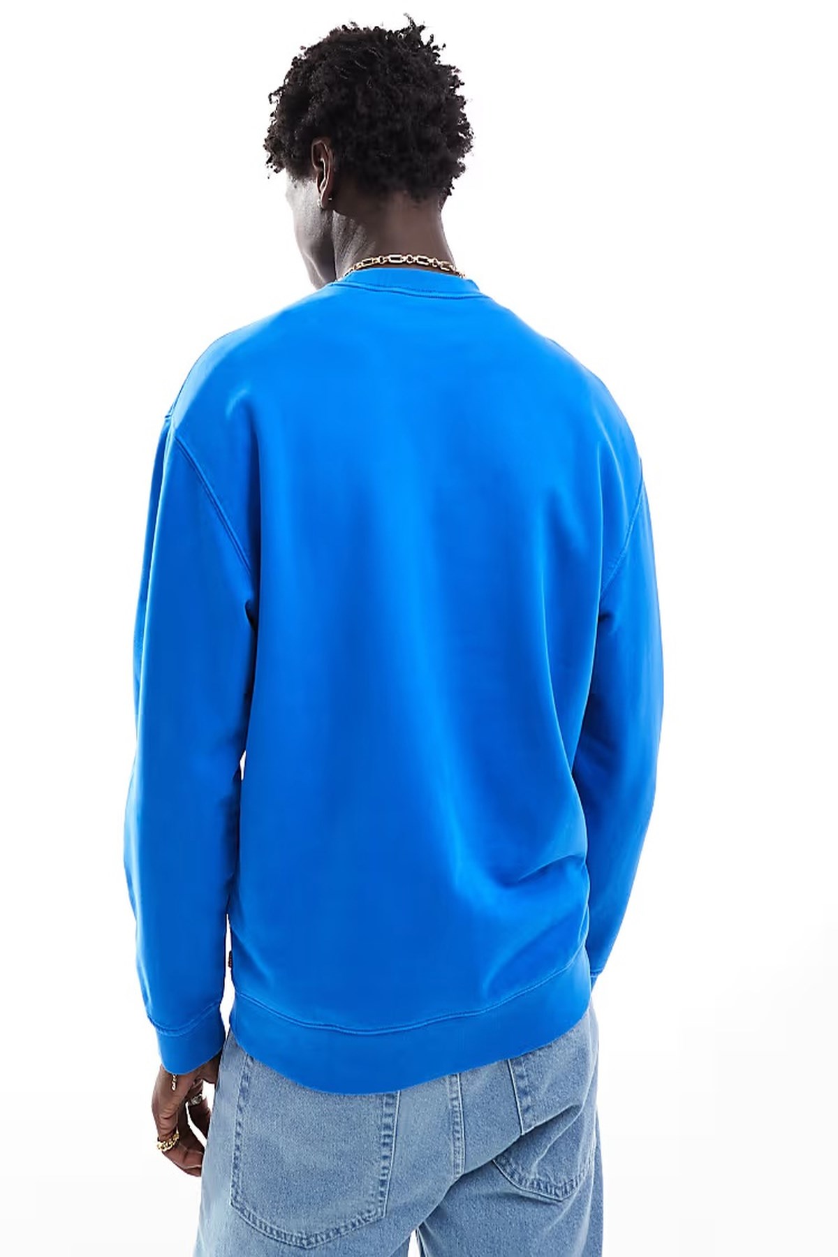 Levi's Erkek Relaxed Bisiklet Yaka Mavi Sweatshirt-A4230-0021 - Levi's - A4230-0021