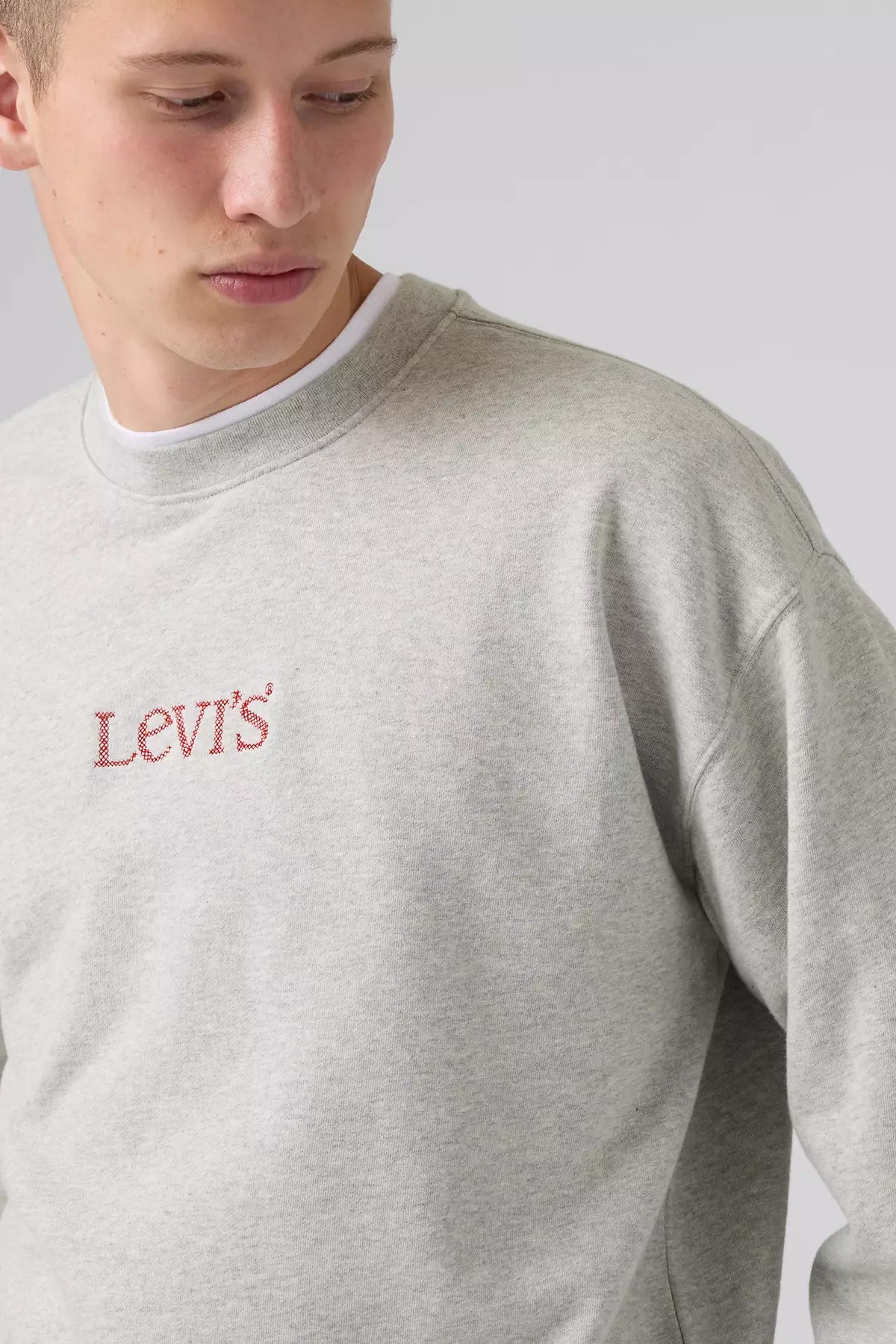 Levi's Erkek Relaxed Fıt Gri Sweatshirt- 0087A-0016 - Levi's - 0087A-0016