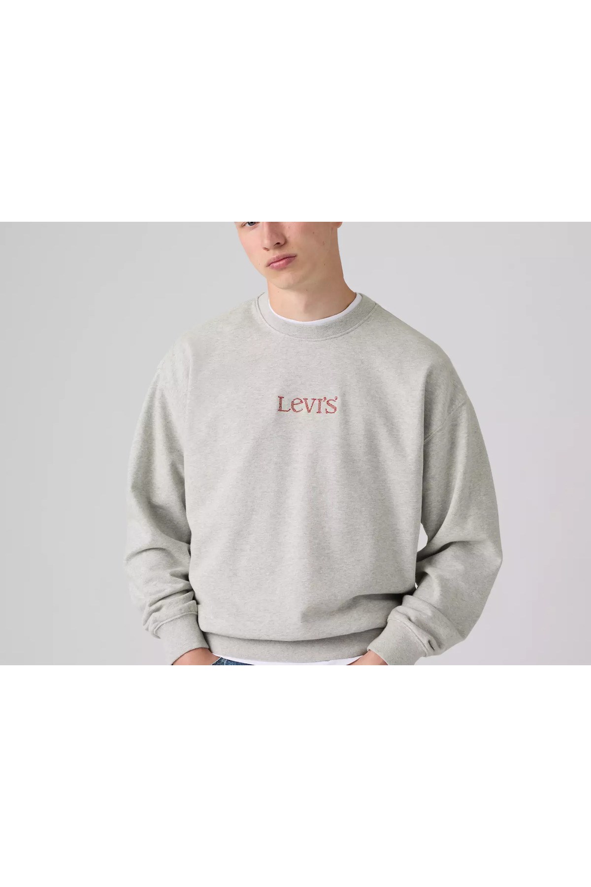 Levi's Erkek Relaxed Fıt Gri Sweatshirt- 0087A-0016 - Levi's - 0087A-0016