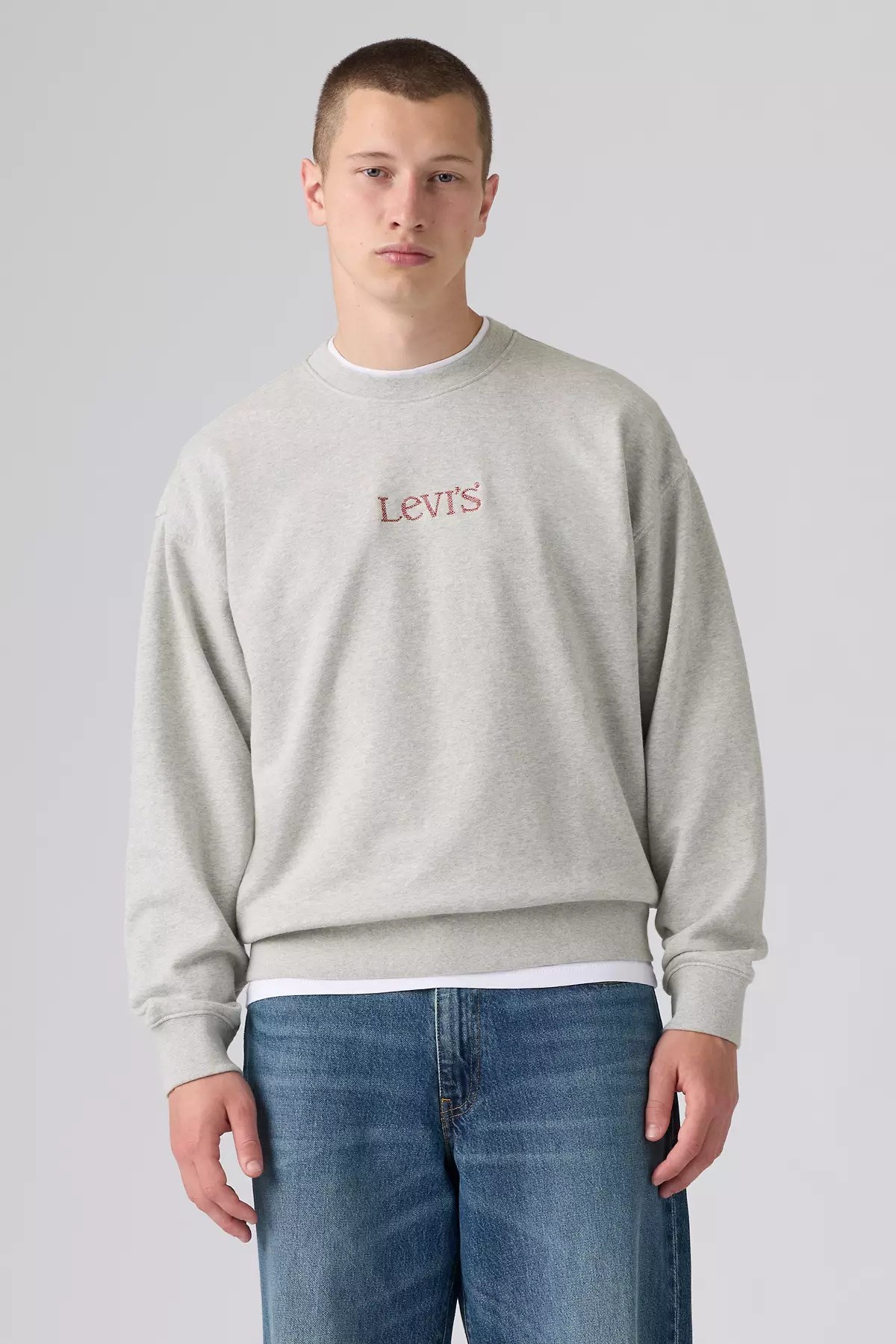 Levi's Erkek Relaxed Fıt Gri Sweatshirt- 0087A-0016 - Levi's - 0087A-0016