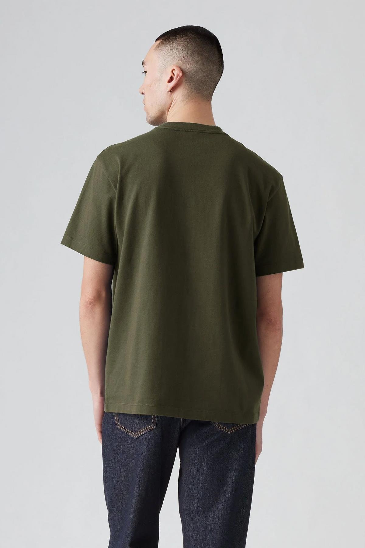 Levi's Erkek Relaxed Fit Haki Cepli T-shirt A8605-0013 - Levi's - A8605-0013
