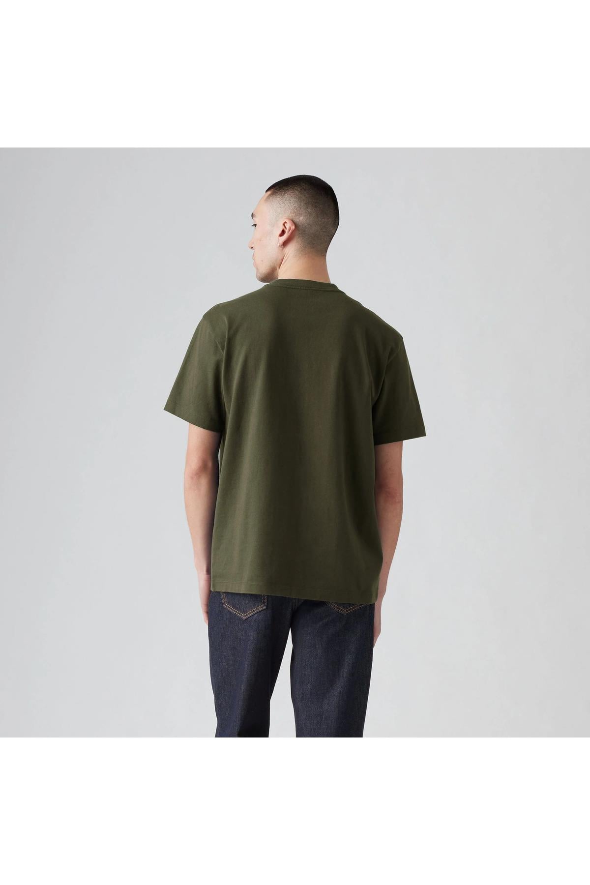 Levi's Erkek Relaxed Fit Haki Cepli T-shirt A8605-0013 - Levi's - A8605-0013