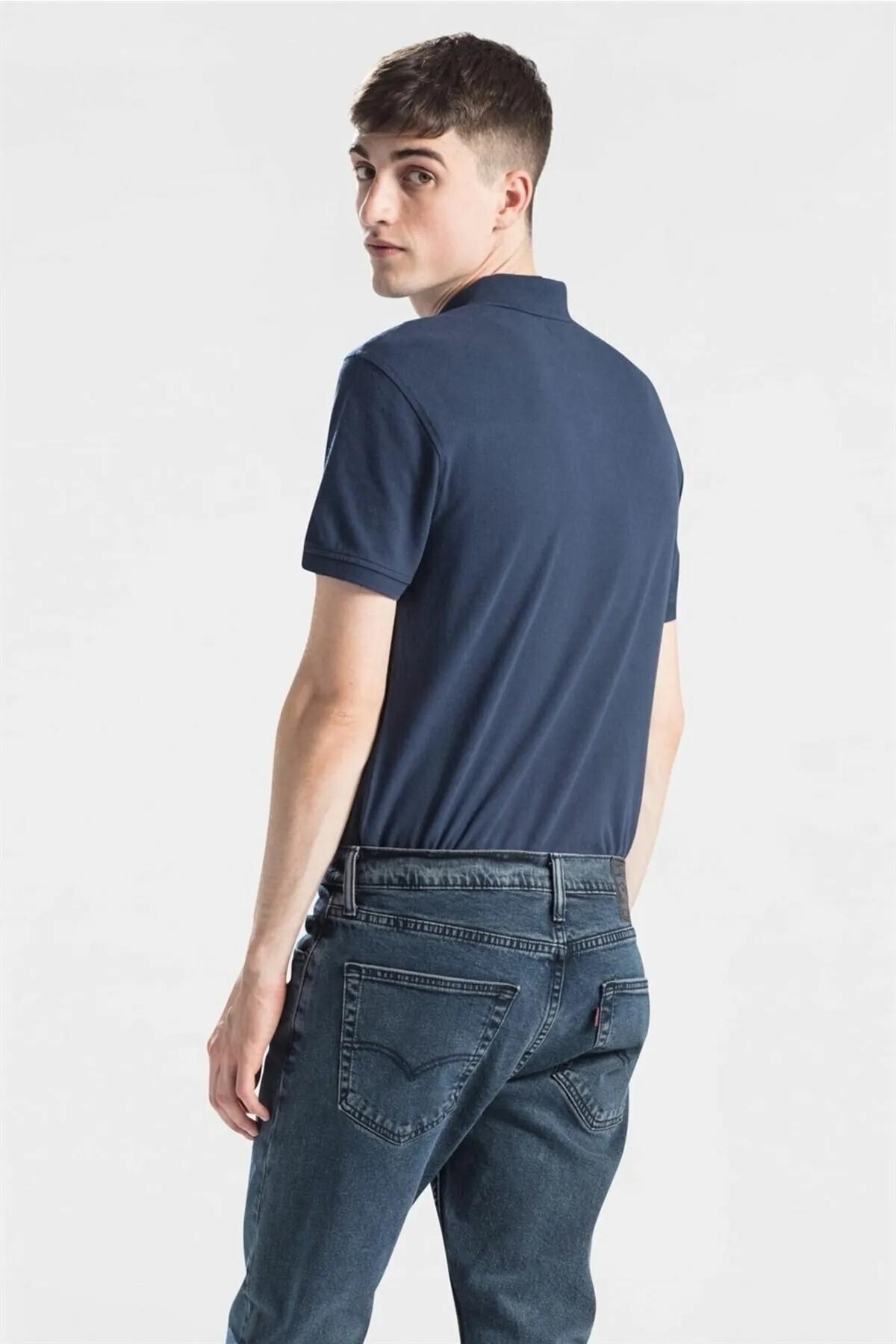 Levi's Erkek Relaxed Fit Polo Yaka Lacivert T-Shirt - A0229-0008 - Levi's - A0229-0008