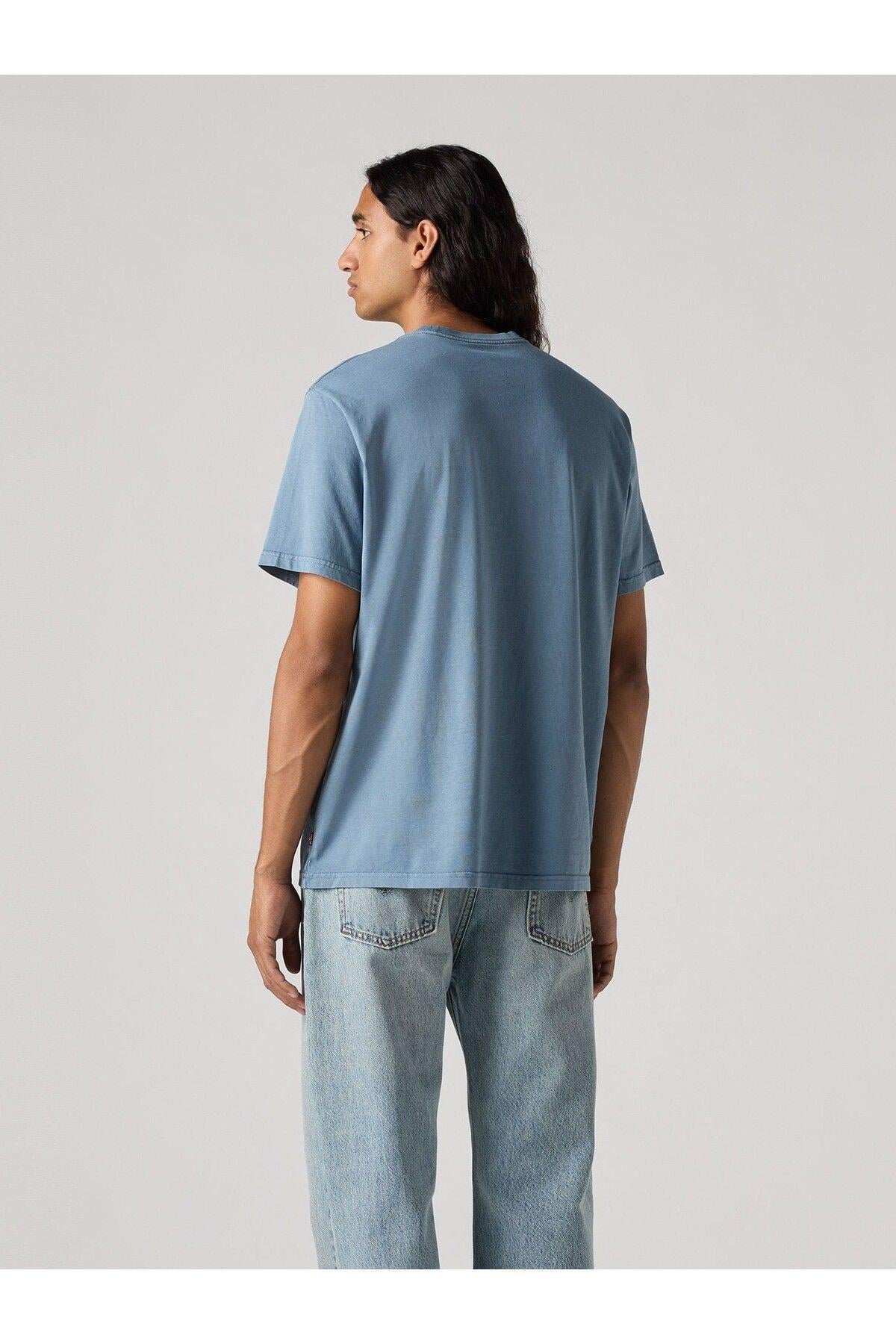 Levi's ERKEK RELAXED FIT SERIF LOGO MAVİ T-SHİRT - 16143-1917 - Levi's - 16143-1917