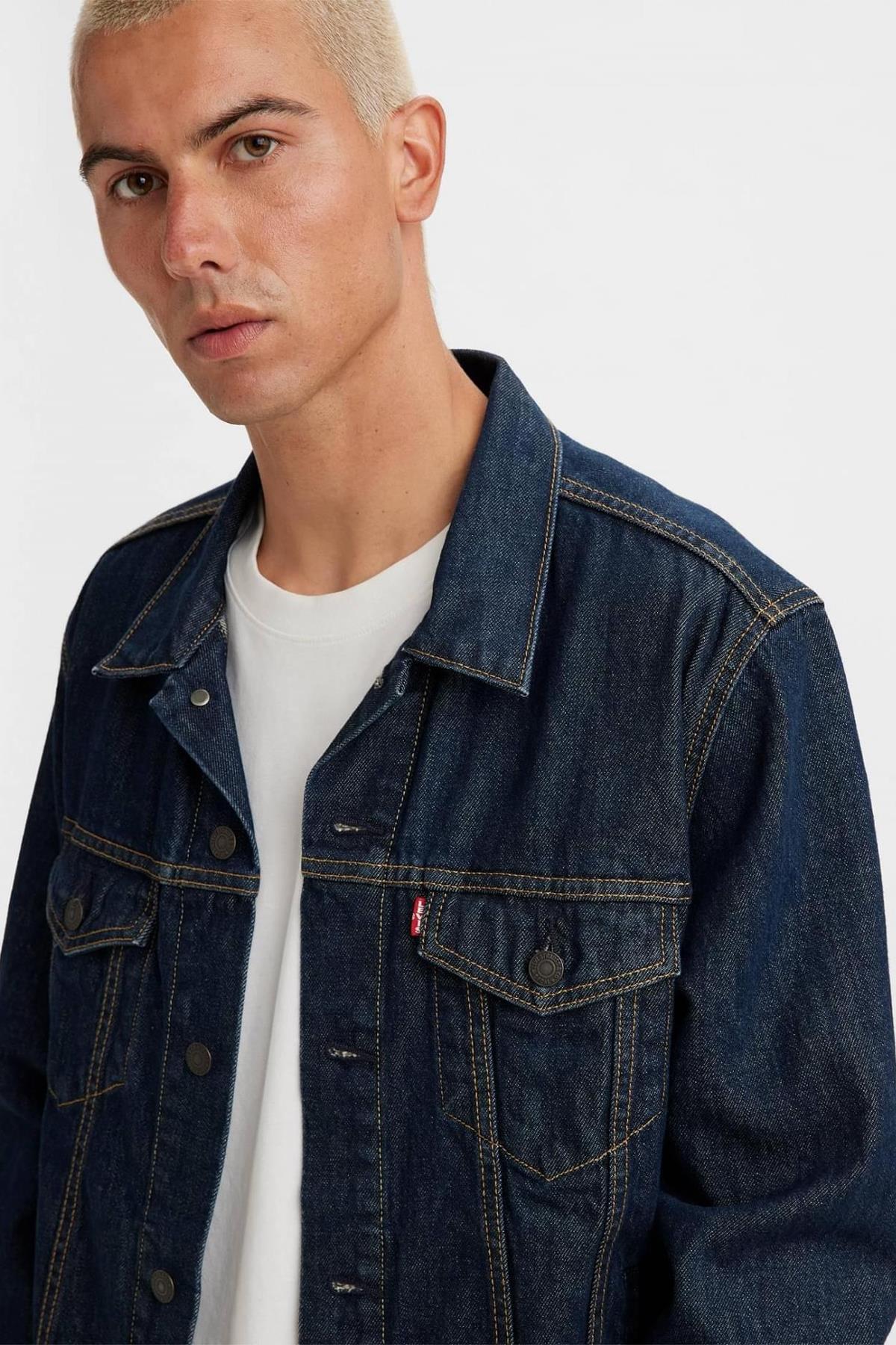 Levi's Erkek Rockridge Trucker İndigo Kot Ceket - 72334-0557 - Levi's - 7233405570