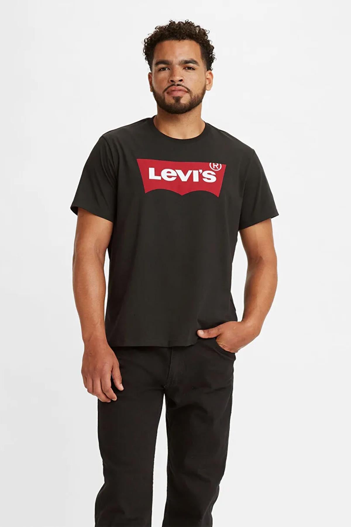 Levi's Erkek Siyah Logolu T-Shirt - 17783-0311 - Levi's - 17783-0311