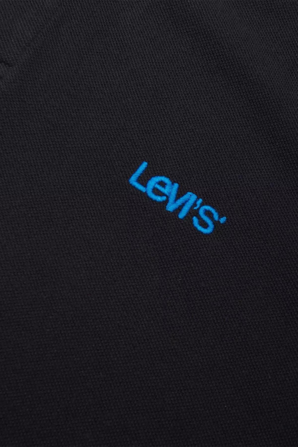Levi's Erkek Siyah Mavi Nakış Polo T-shirt - A3121-0002 - Levi's - TYC00544037439