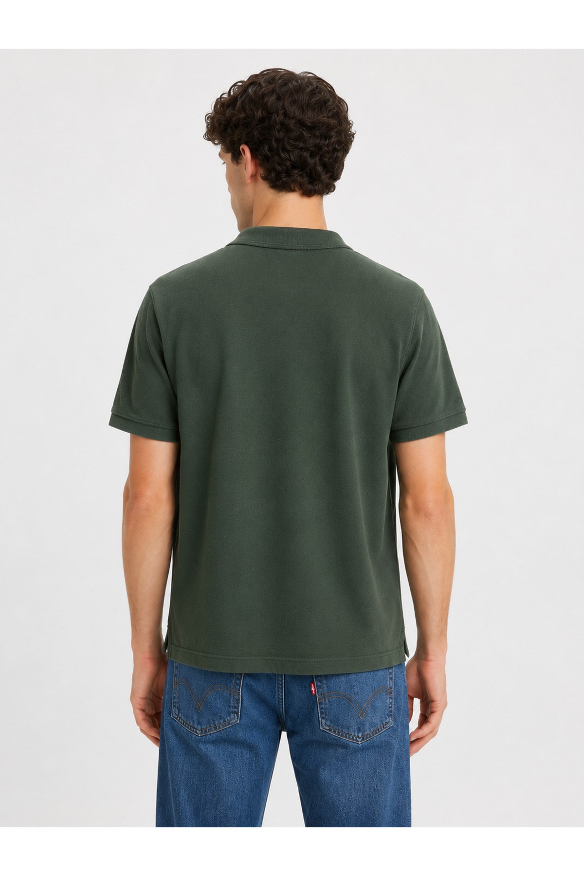 Levi's Erkek standart fıt polo yaka yeşil  tişört  - 00AUR-0001 - Levi's - 00AUR-0001-1