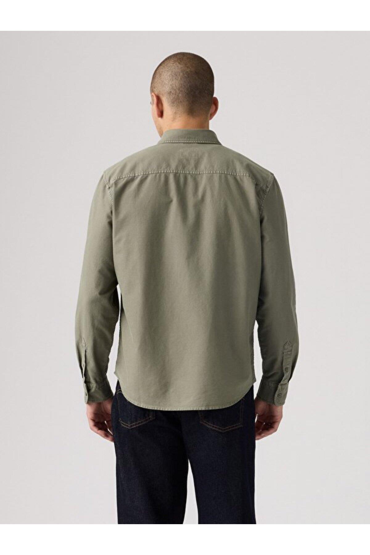 Levi's Erkek Uzun Kollu Haki Gömlek - A7210-0053 - Levi's - A7210-0053