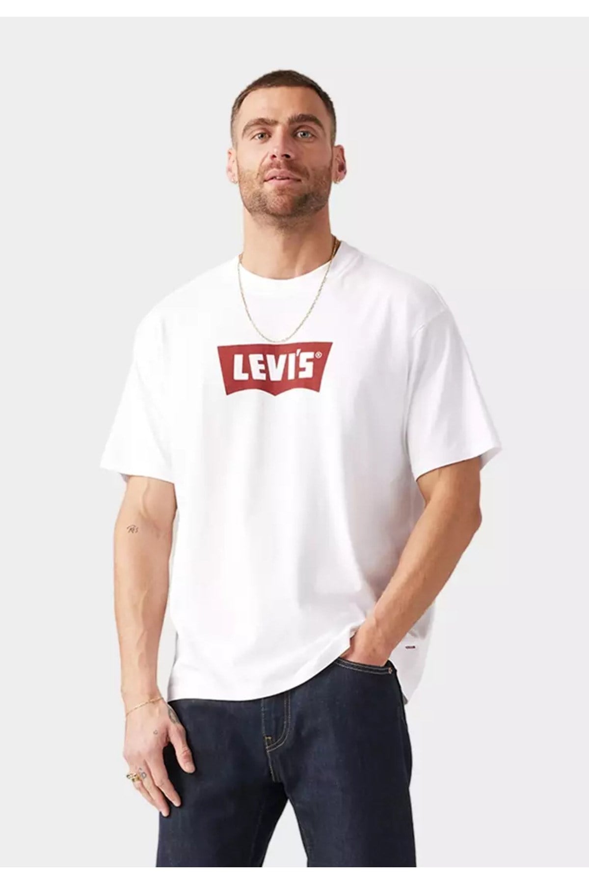 Levi's Erkek Vintage Fıt Grafik Beyaz Tişörtü - 005F9-0002 - Levi's - 005F9-0002