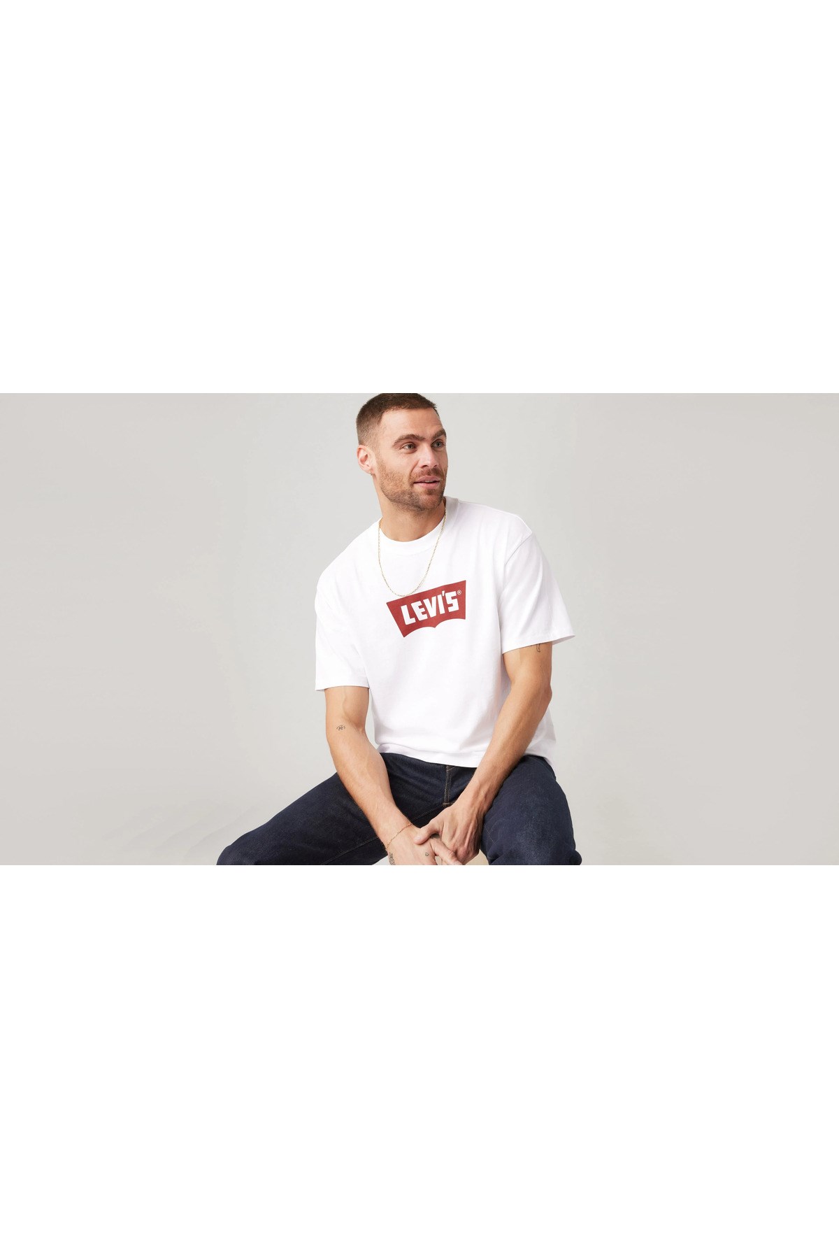 Levi's Erkek Vintage Fıt Grafik Beyaz Tişörtü - 005F9-0002 - Levi's - 005F9-0002