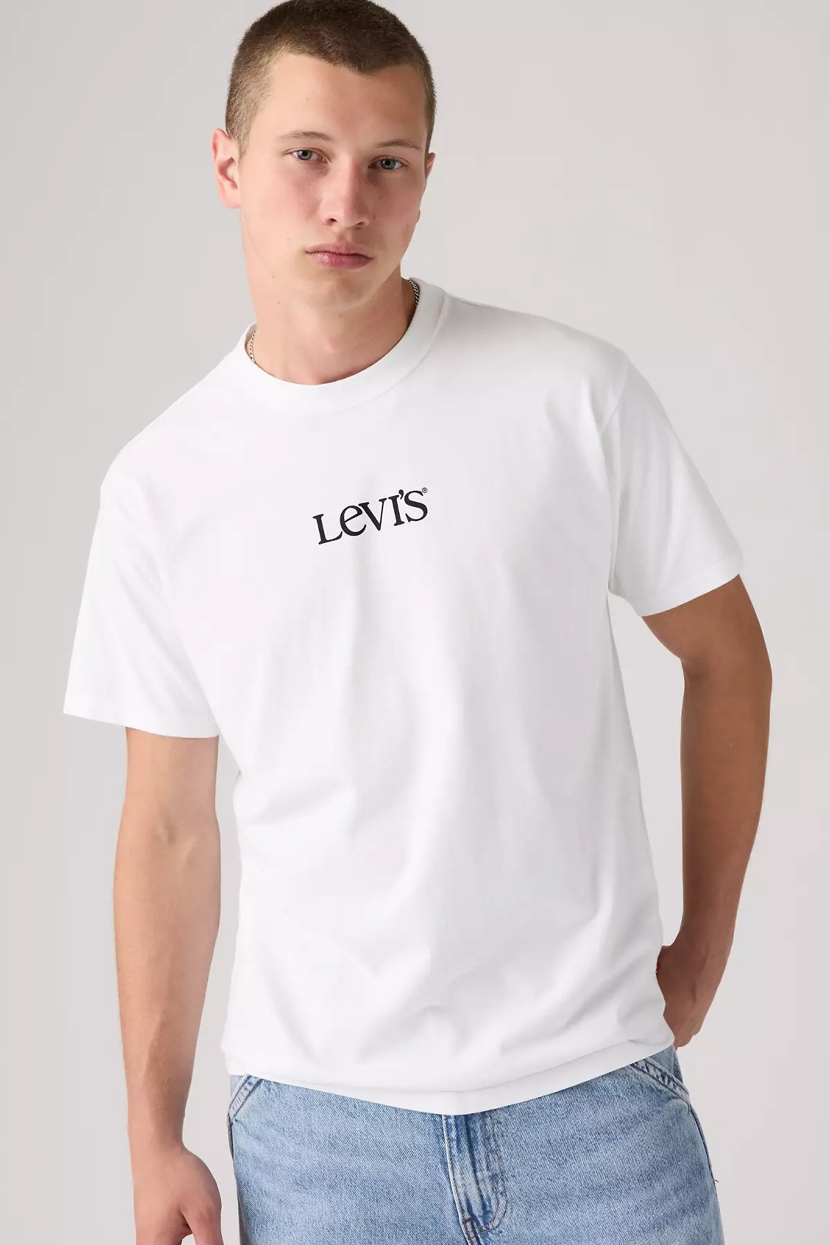 Levi's ERKEK VINTAGE FIT GRAPHIC  BEYAZ BİSİKLET YAKA T-SHİRT A9440-0022 - Levi's - A9440-0022