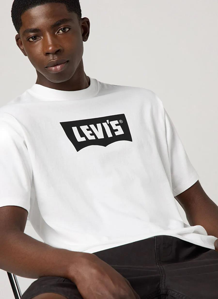 Levi's Erkek Vintage Graphic Normal Baskılı Beyaz T-Shirt - 005F9-0001 - Levi's - 005F9-0001