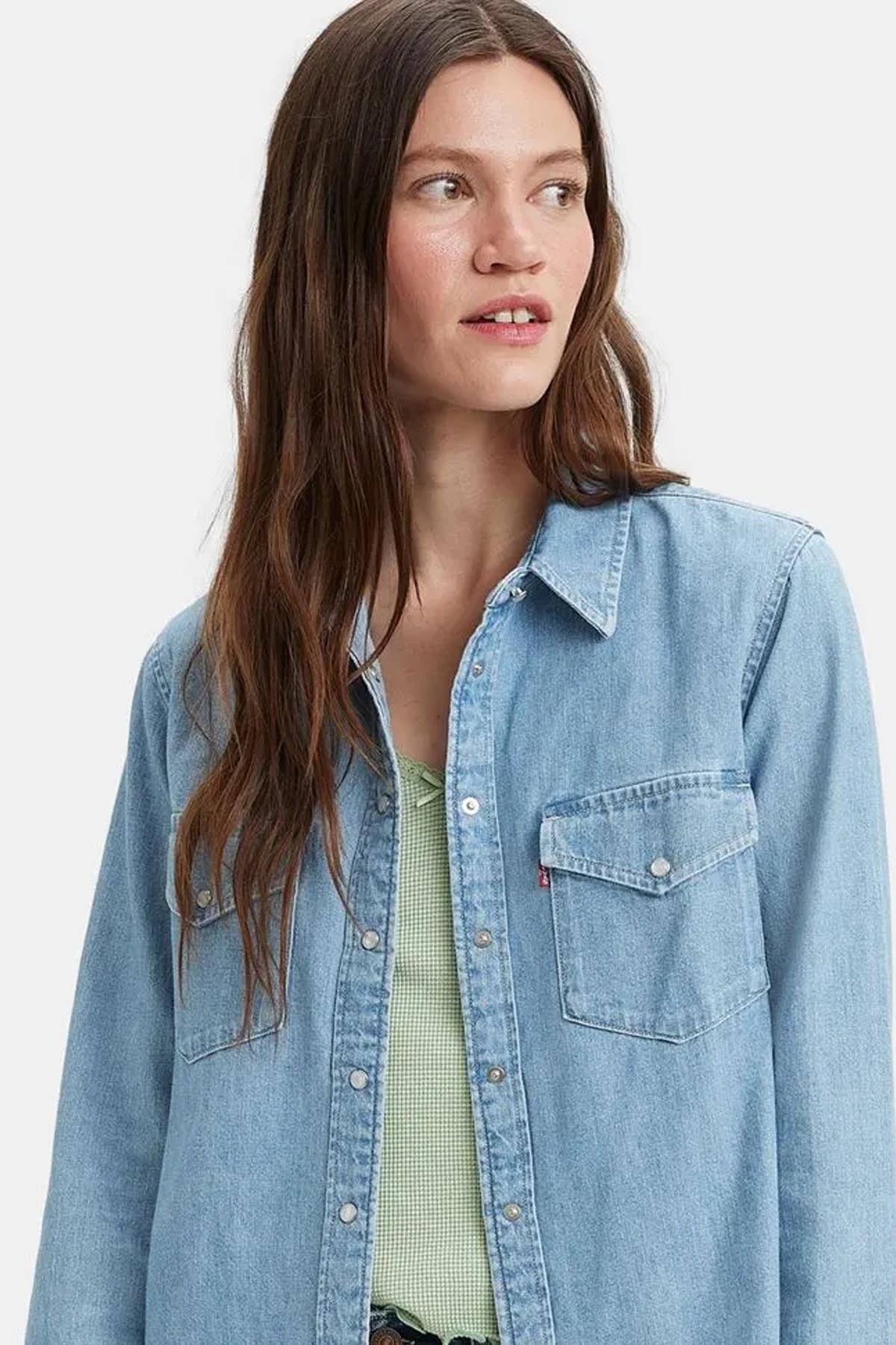 Levi's Essential West Denim Kot Gömlek - 16786-0018 - Levis - 16786-0018