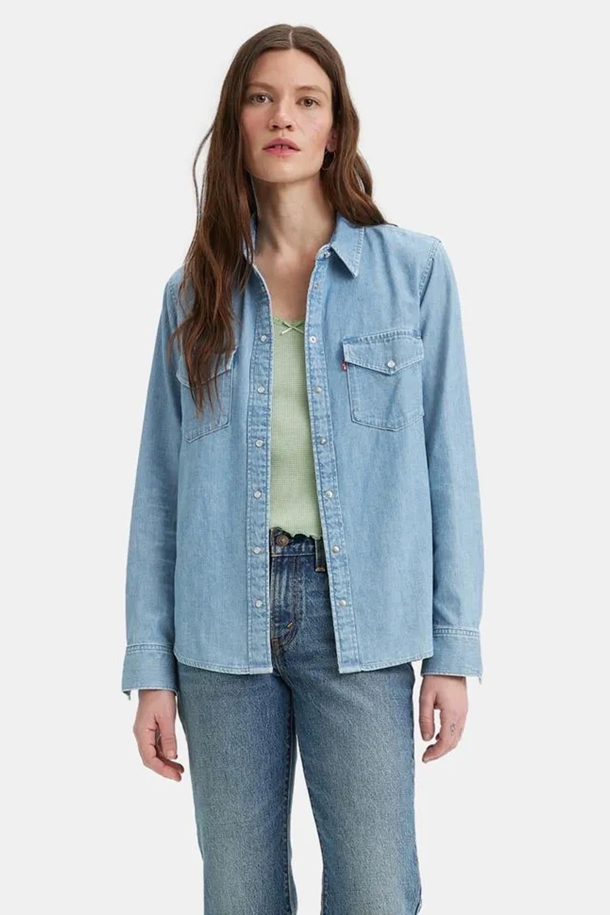 Levi's Essential West Denim Kot Gömlek - 16786-0018 - Levis - 16786-0018