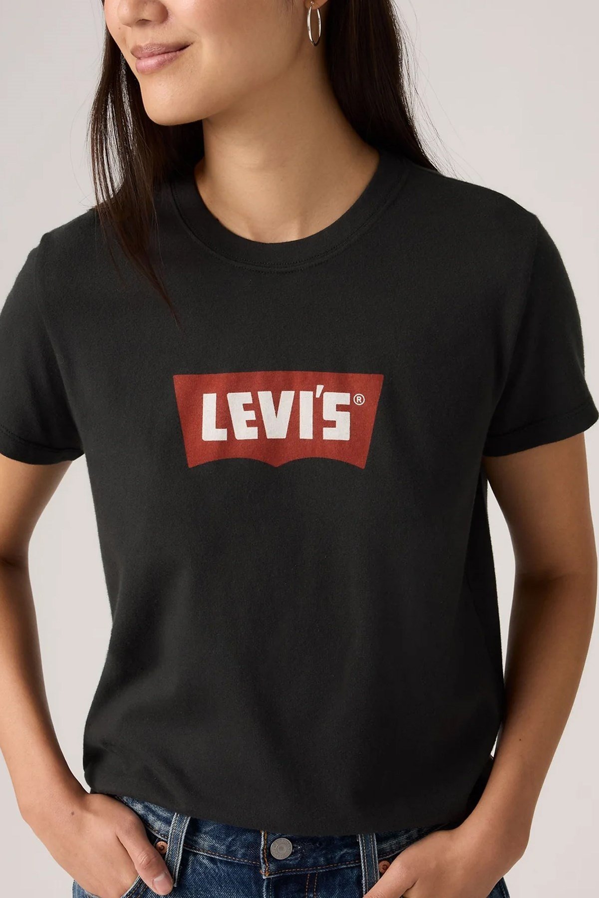 Levi's Graphic Favorite Kadın Siyah Tişört - 008BX-0007 - Levi's - 008BX-0007