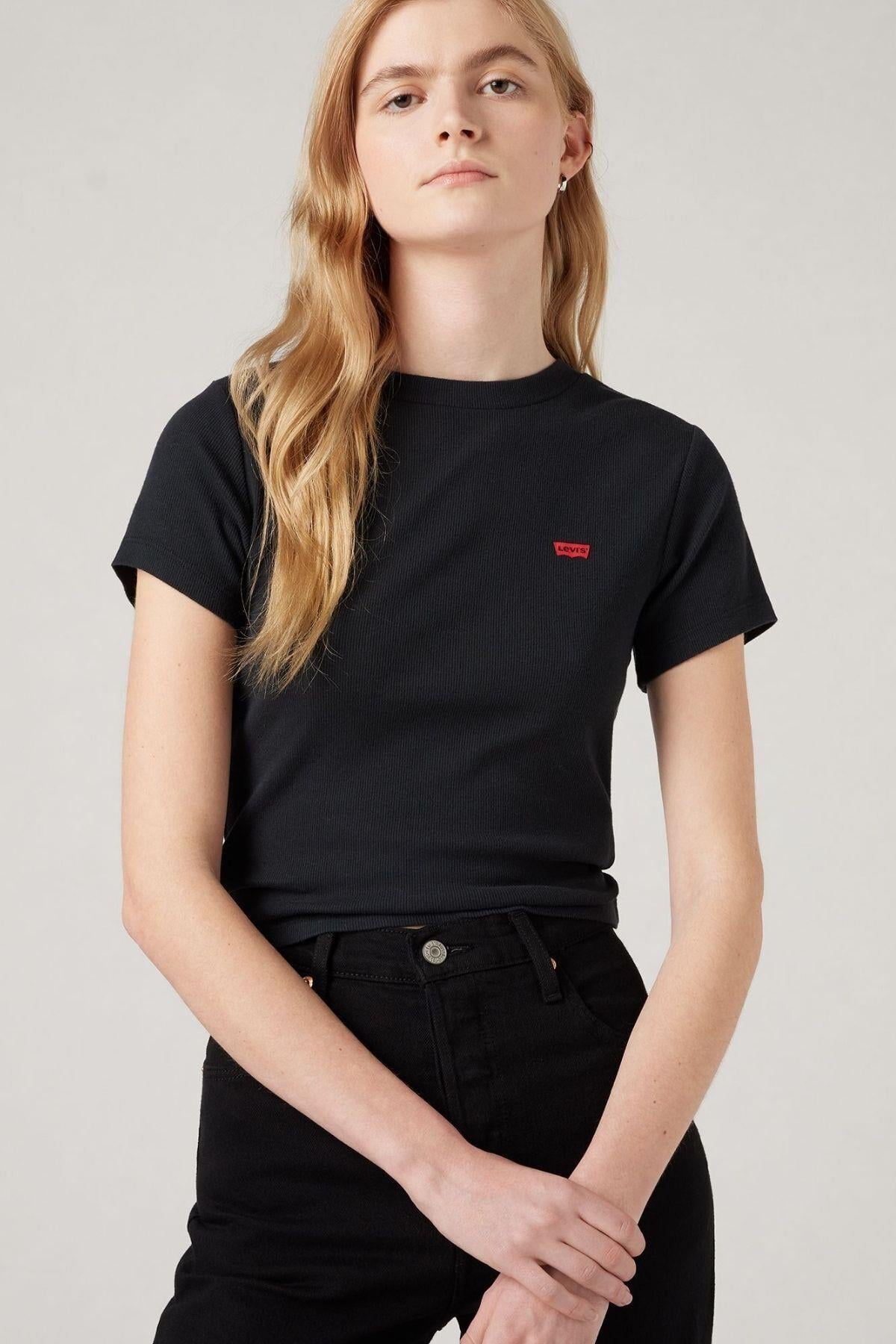 Levi's Kadın Bisiklet Yaka Kısa Kollu T-Shirt - 005G4-0000 - Levi's - 005G4-0000