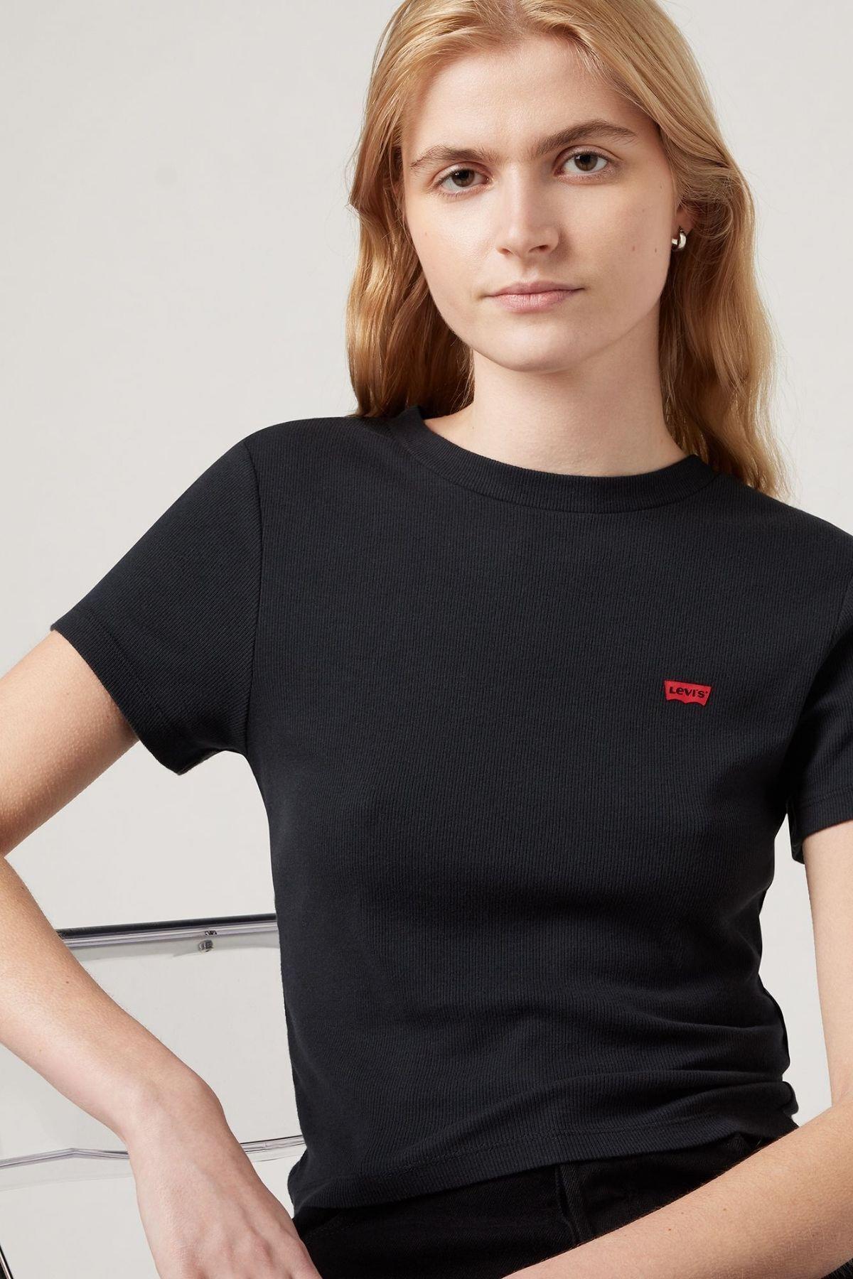 Levi's Kadın Bisiklet Yaka Kısa Kollu T-Shirt - 005G4-0000 - Levi's - 005G4-0000