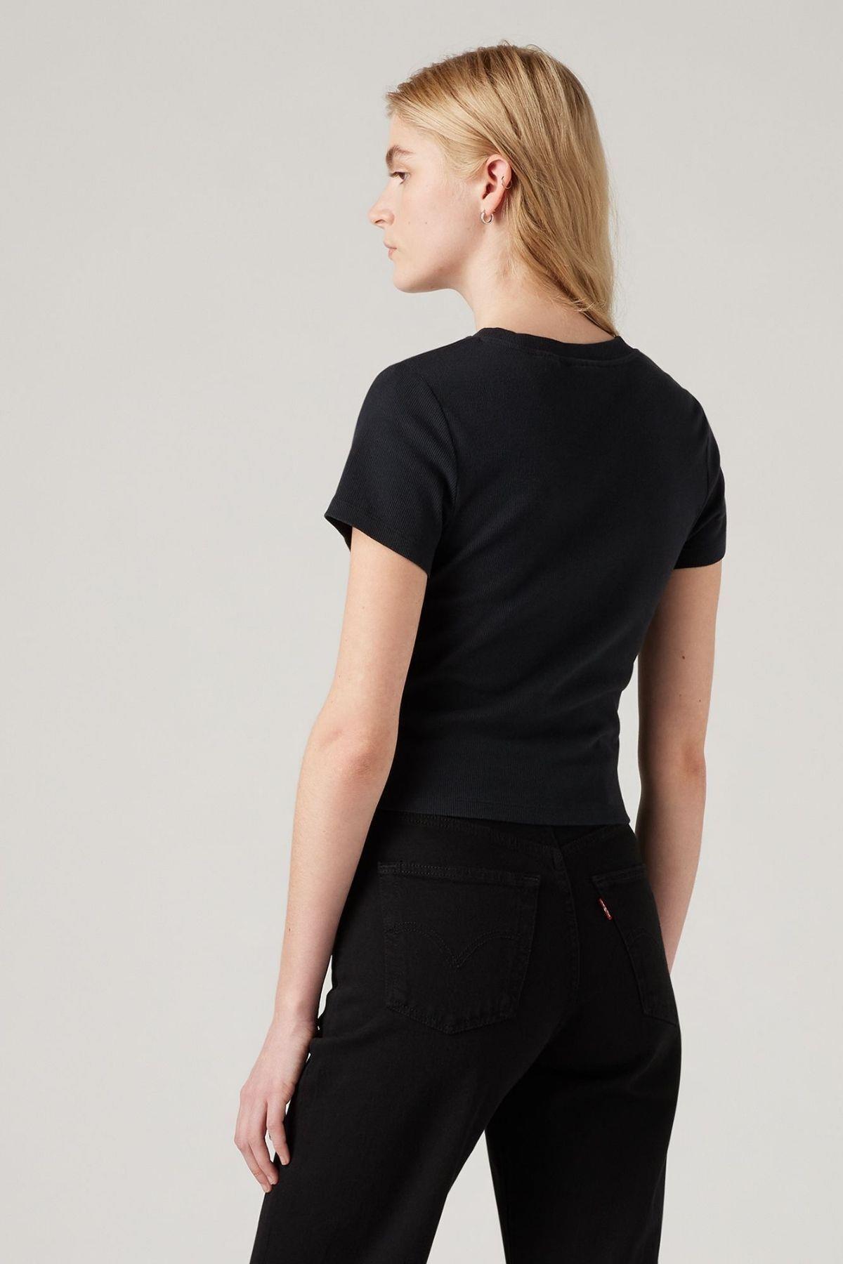 Levi's Kadın Bisiklet Yaka Kısa Kollu T-Shirt - 005G4-0000 - Levi's - 005G4-0000