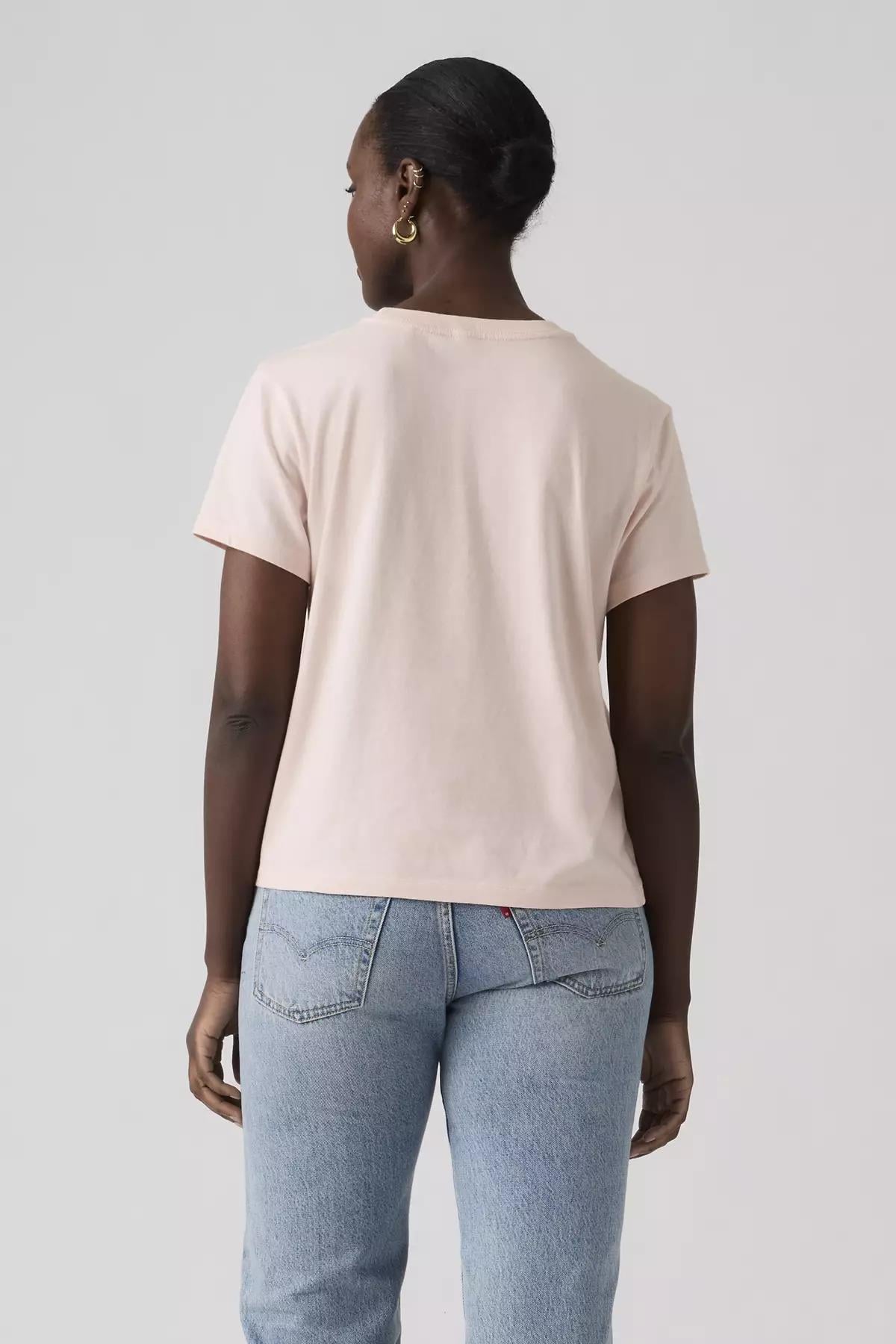 Levi's Kadın Bisiklet Yaka Pembe T-Shirt - 005GV-0018 - Levi's - 005GV-0018