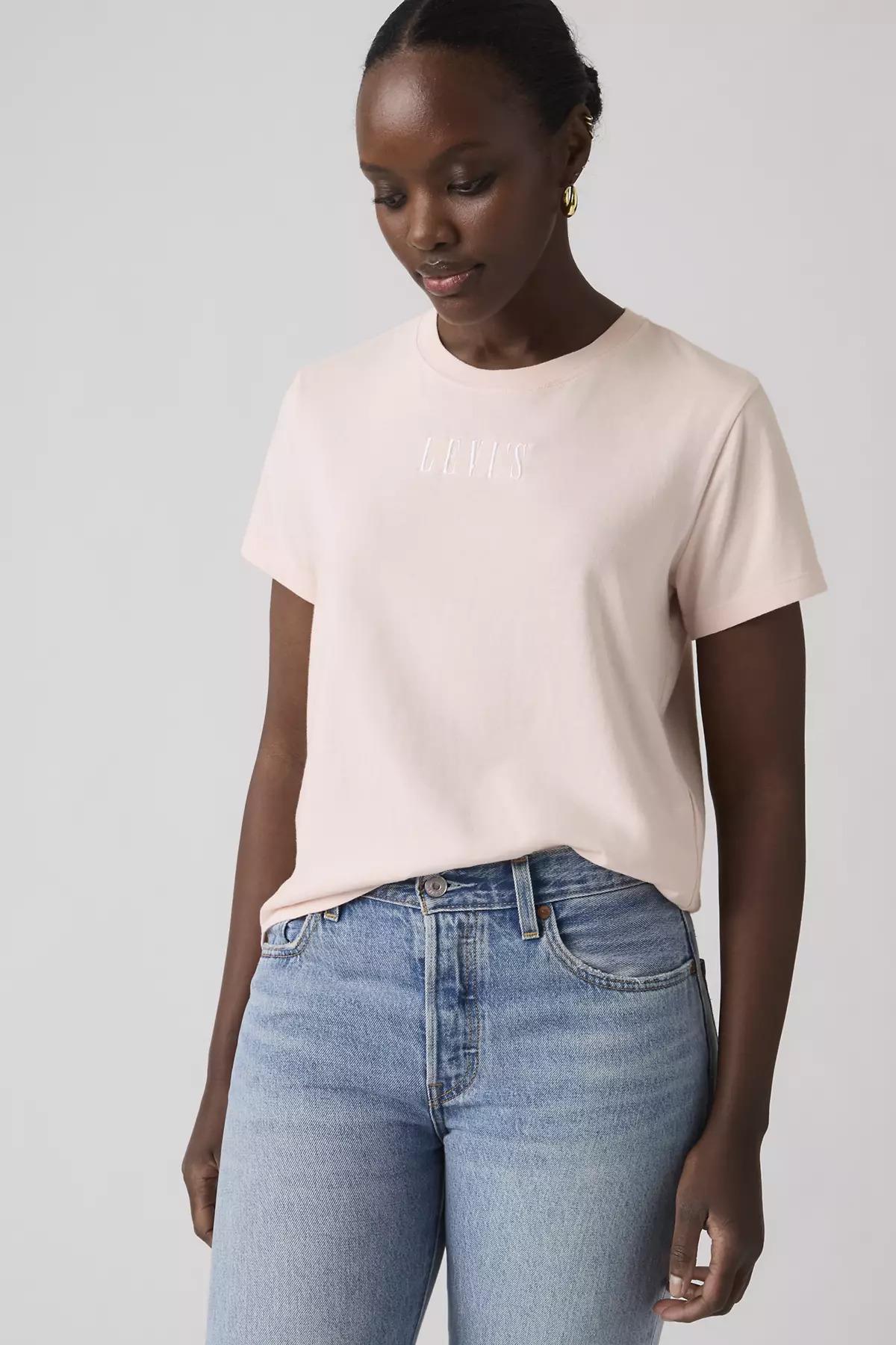 Levi's Kadın Bisiklet Yaka Pembe T-Shirt - 005GV-0018 - Levi's - 005GV-0018