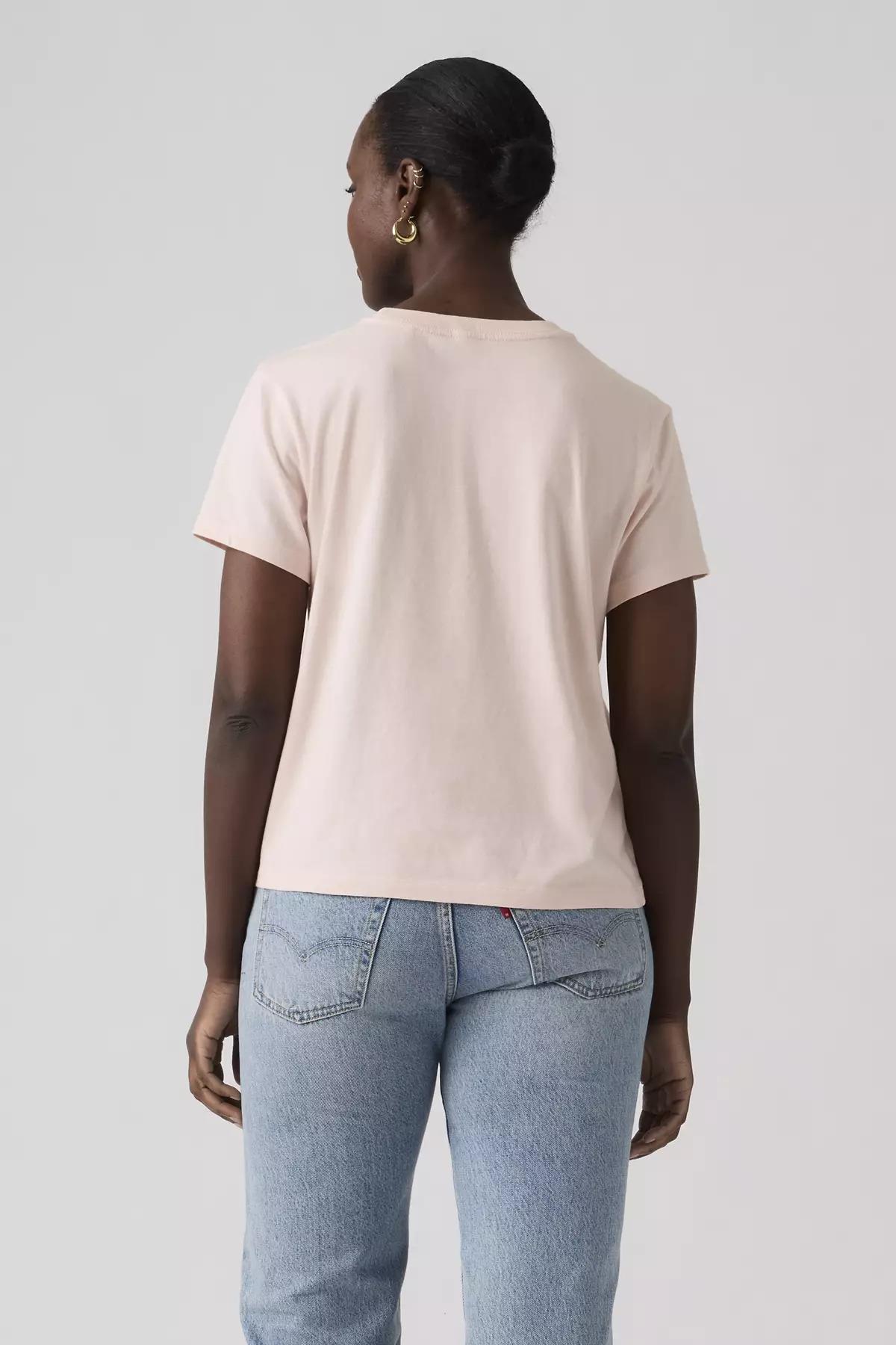 Levi's Kadın Bisiklet Yaka Pembe T-Shirt - 005GV-0018 - Levi's - 005GV-0018