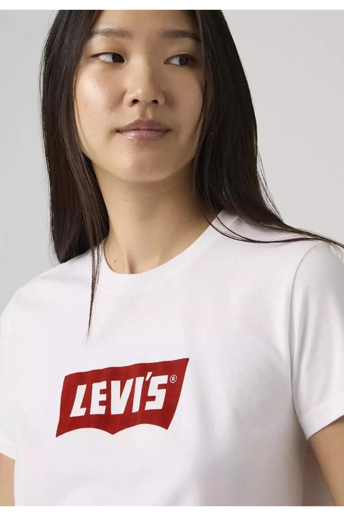 Levi's Kadın Grafik Favori T-Shirt Beyaz - 005GV-0024 - Levi's - 005GV-0024