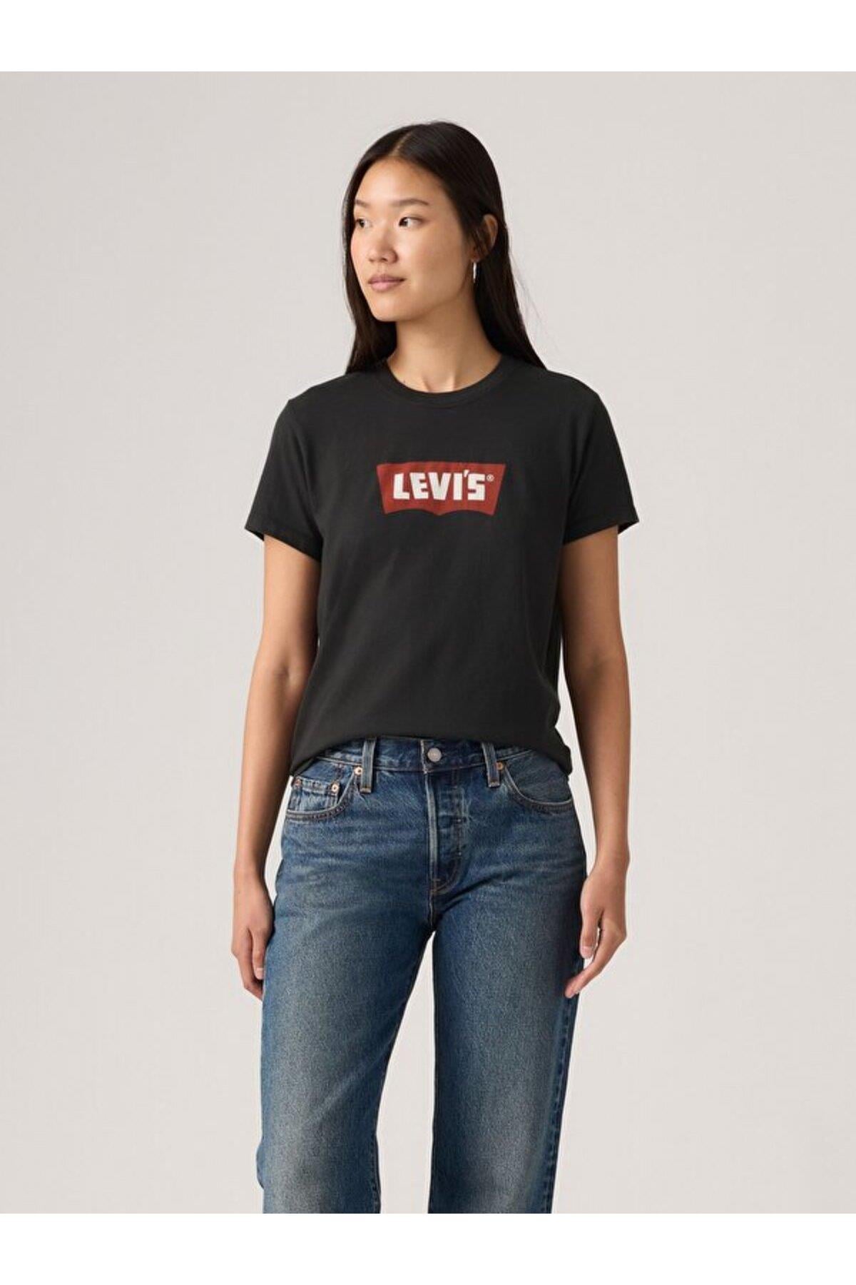Levi's Kadın Graphic Favorite Siyah Tişört - 005GV-0026 - Levi's - 005GV-0026