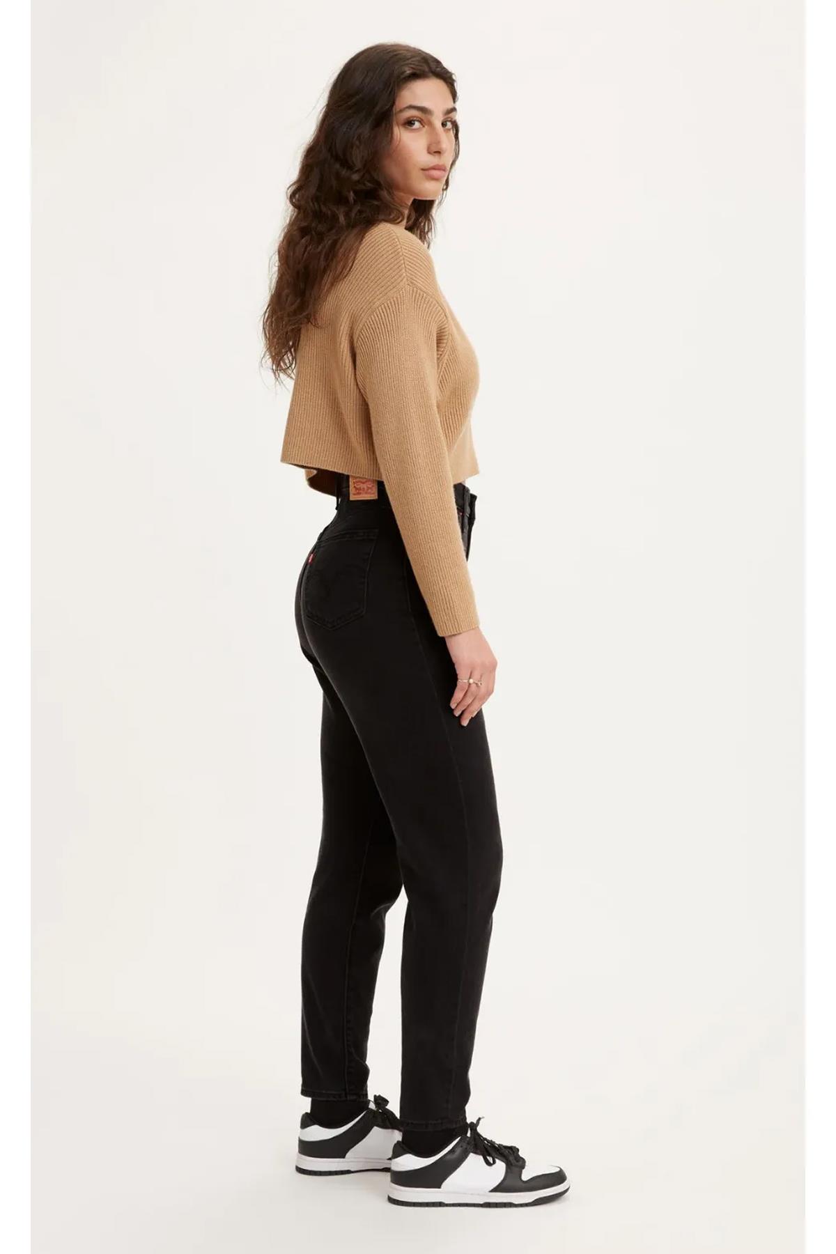 Levi's Kadın High Waist Mom Jean Flash Black Kot Pantolon - A7745-0007 - Levi's - A7745-0007