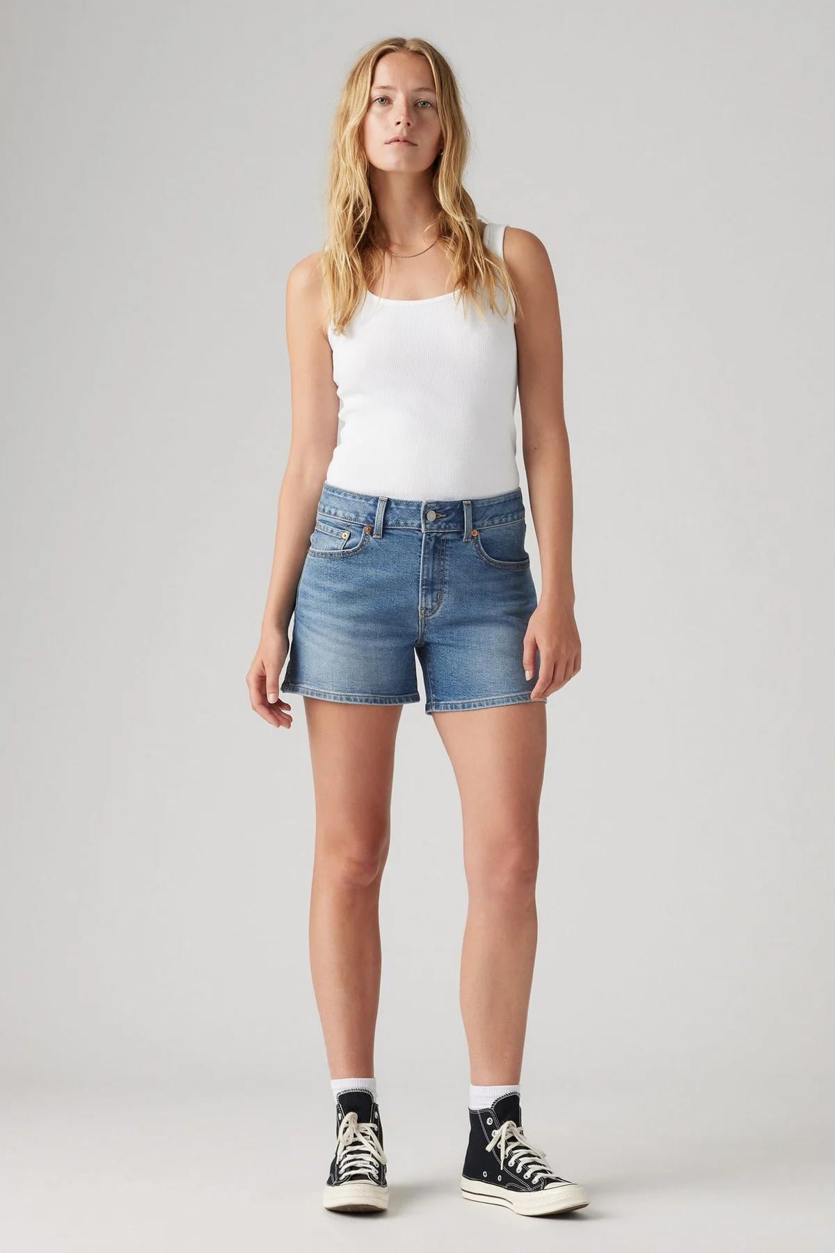Levi's Kadın Kısa Mavi Kot Şort - 003VH-0002 - Levi's - 003VH-0002