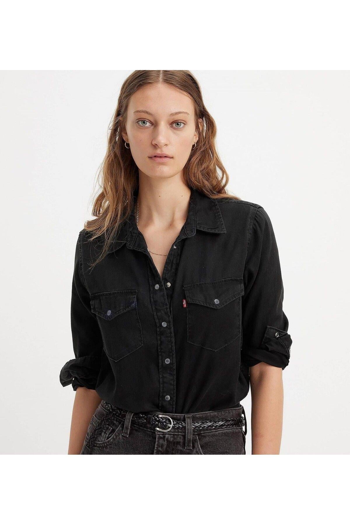 Levi's Kadın Kot Iconix Western Denim Gömlek - 16786-0026 - Levi's - 167860026