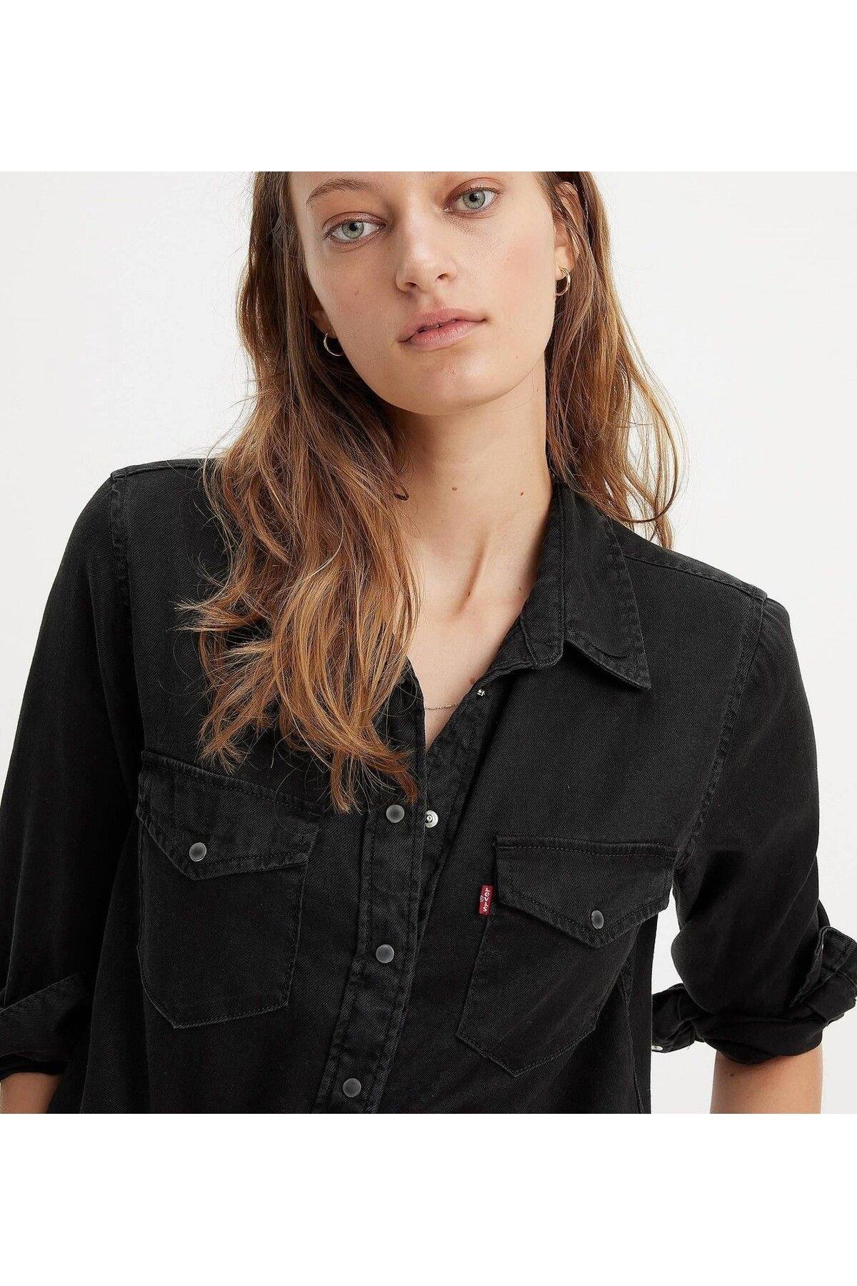 Levi's Kadın Kot Iconix Western Denim Gömlek - 16786-0026 - Levi's - 167860026