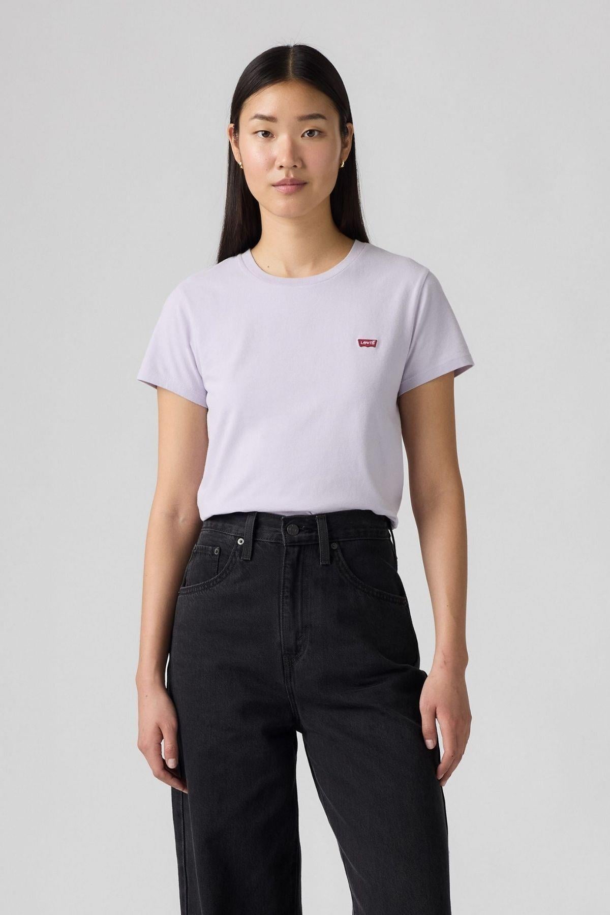 Levi's Kadın Perfect Thistle Pamuk Lila T-Shirt - 39185-0388 - Levi's - 39185-0388