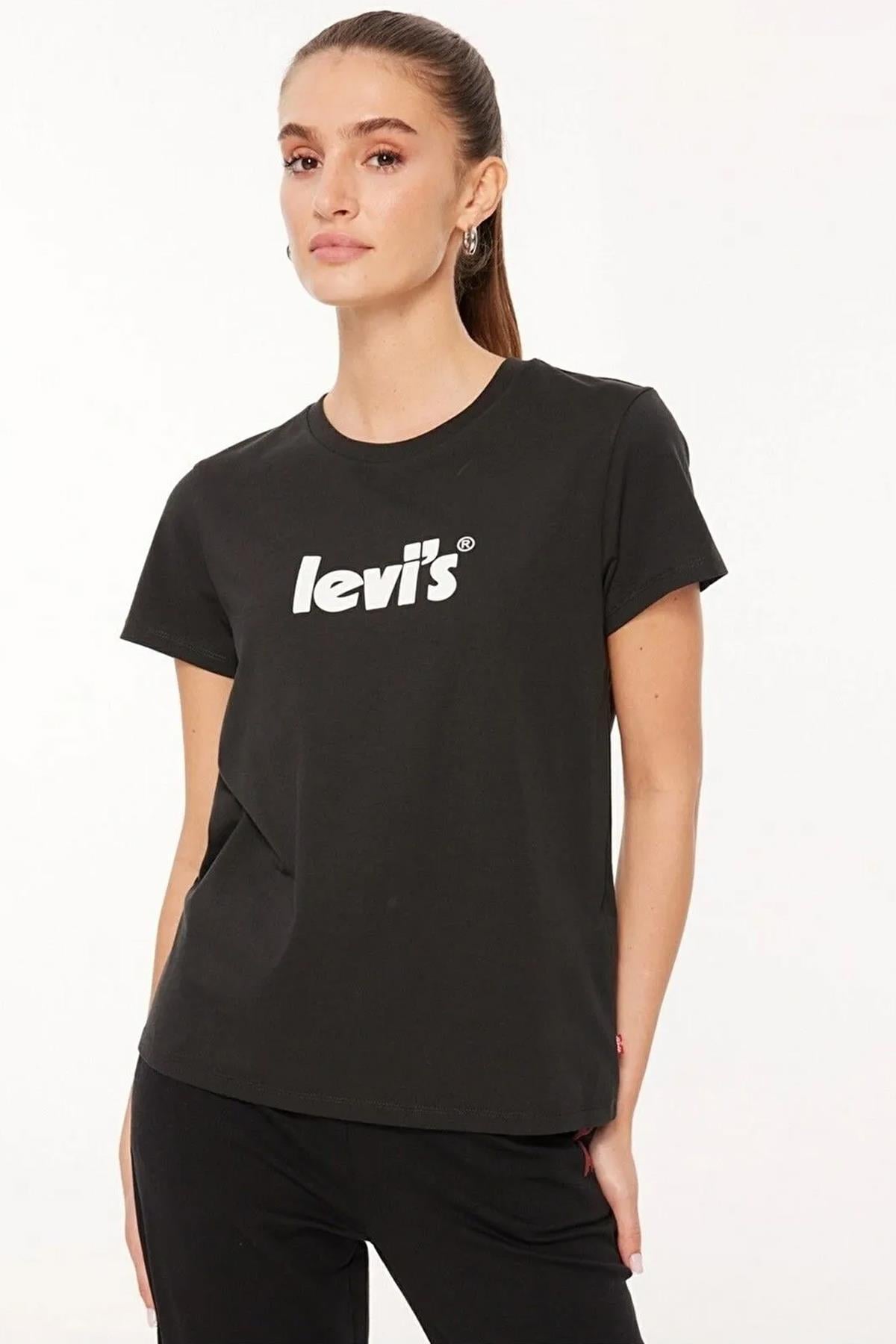 Levi's Kadın T-shirt Perfect Tee - Seasonal Poster Logo - A2086-0103 - Levi's - A2086-0103