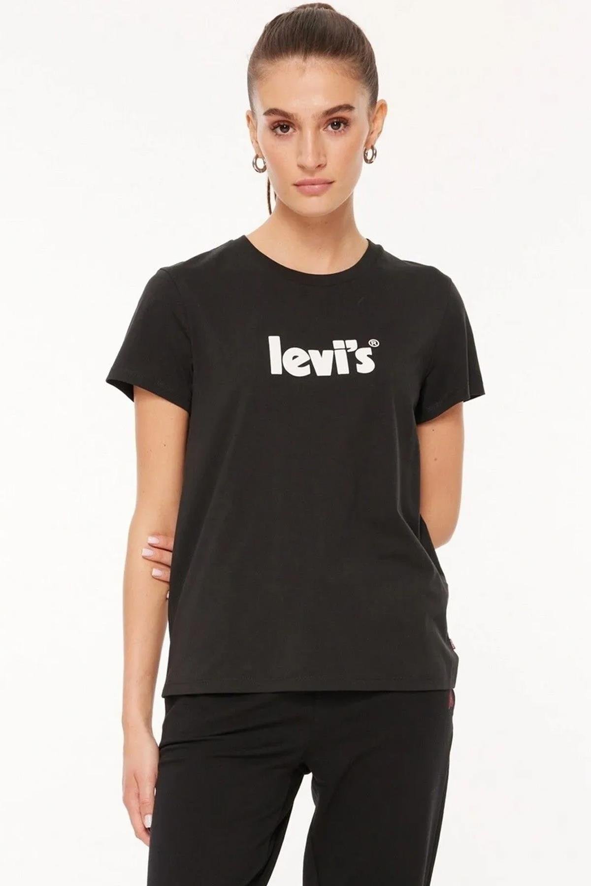 Levi's Kadın T-shirt Perfect Tee - Seasonal Poster Logo - A2086-0103 - Levi's - A2086-0103