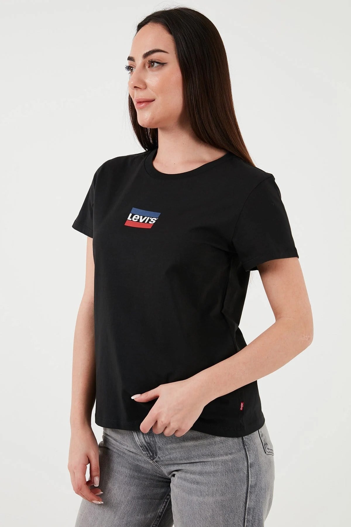 Levi's Kadın The Perfect Tee Core Siyah T-Shirt - A2086-0286 - Levi's - A20860286